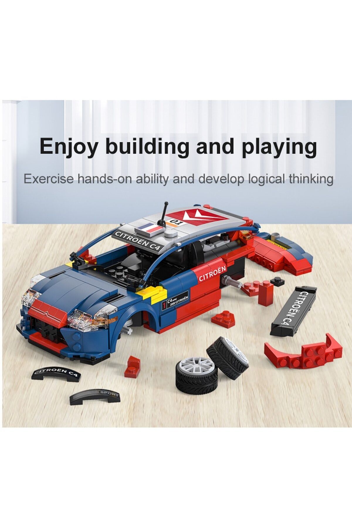 cada-Set constructie CaDa - Masinuta Citroen C4 WRC Dual Control C51078W 6