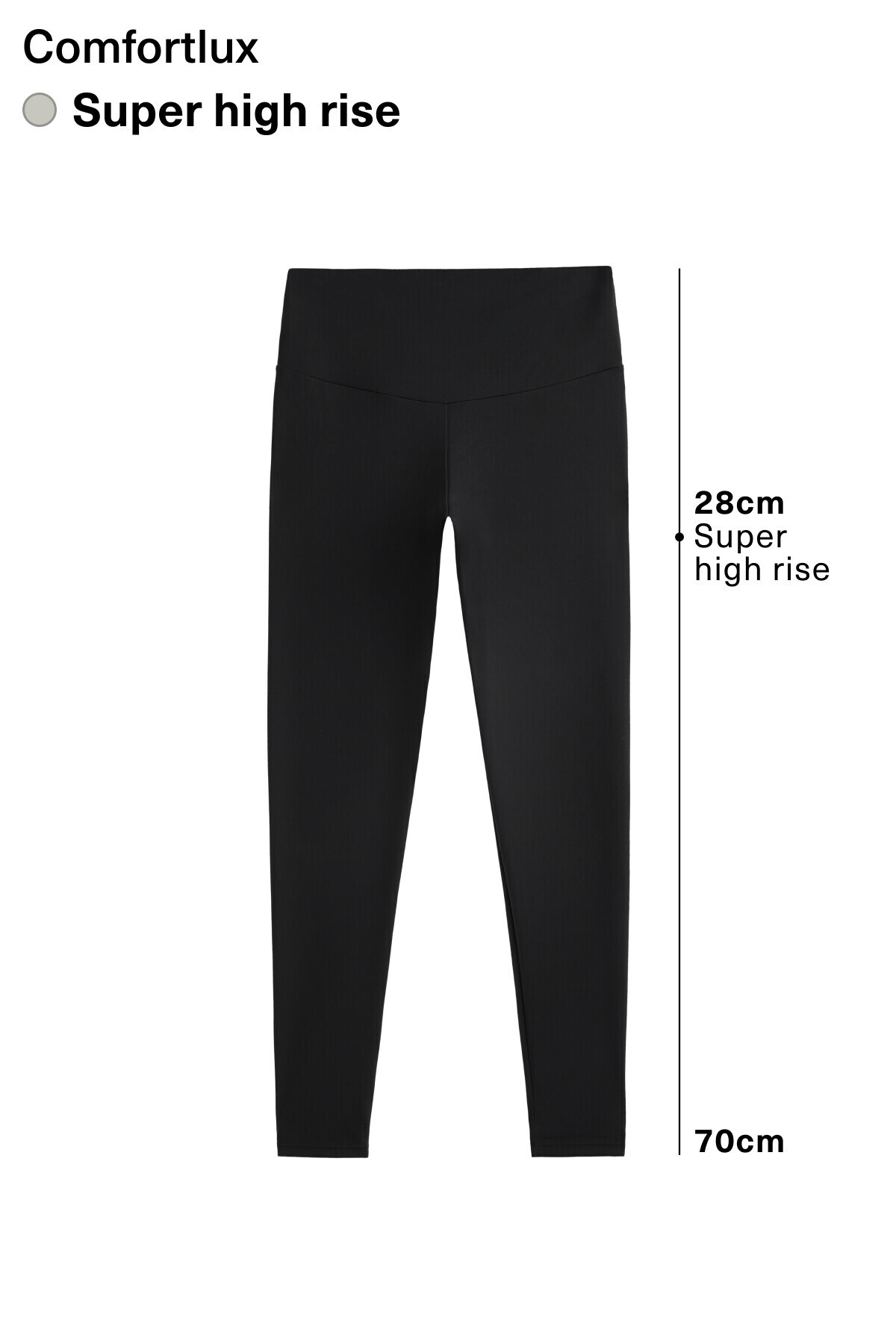 Oysho  70 cm comfortlux super high rise bilek hizasında tayt - Görsel 3