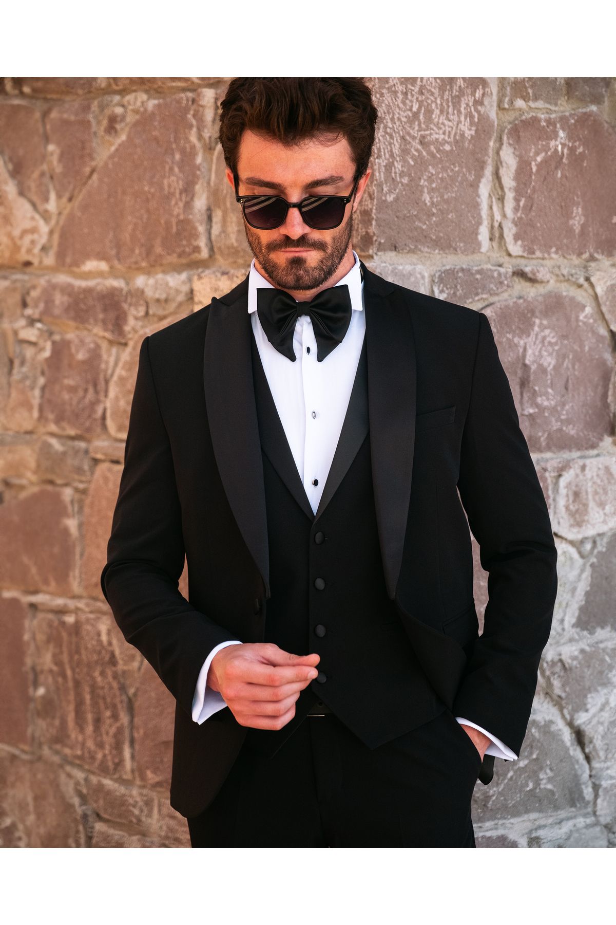 SERKAN SEVİNÇ SLİM FİT ERKEK KIRLANGIÇ YAKA SMOKİN