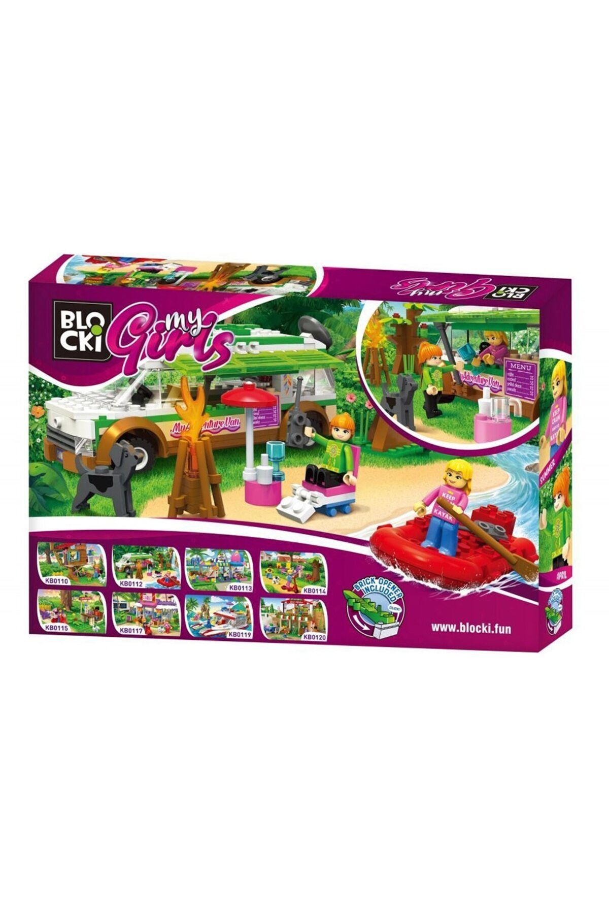 Blocki-Set de constructie Blocki My Girls - Rulota camping 3