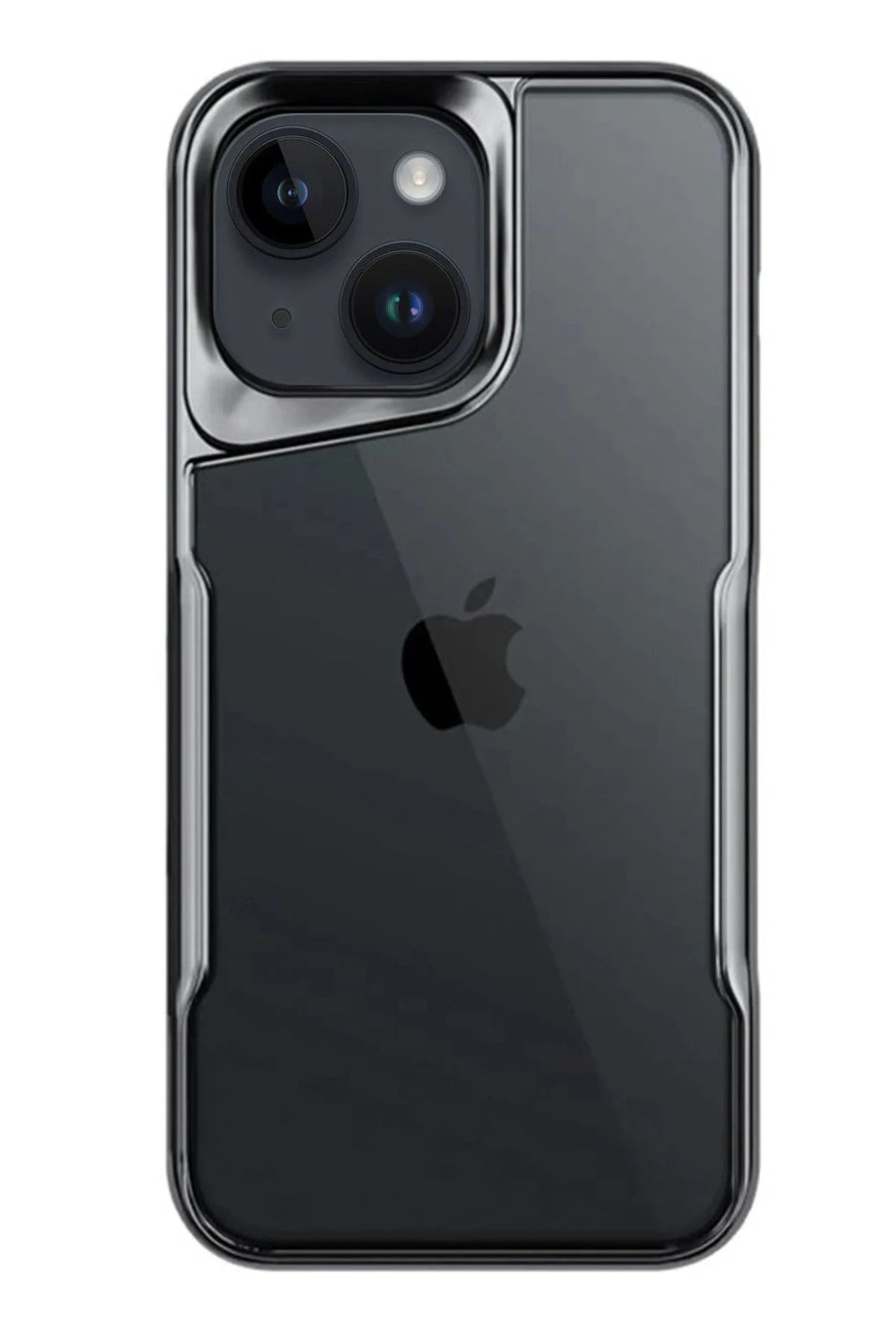 NewFace iPhone 15 Kılıf Boyi Silikon Kapak - Titan Gri YNSMR