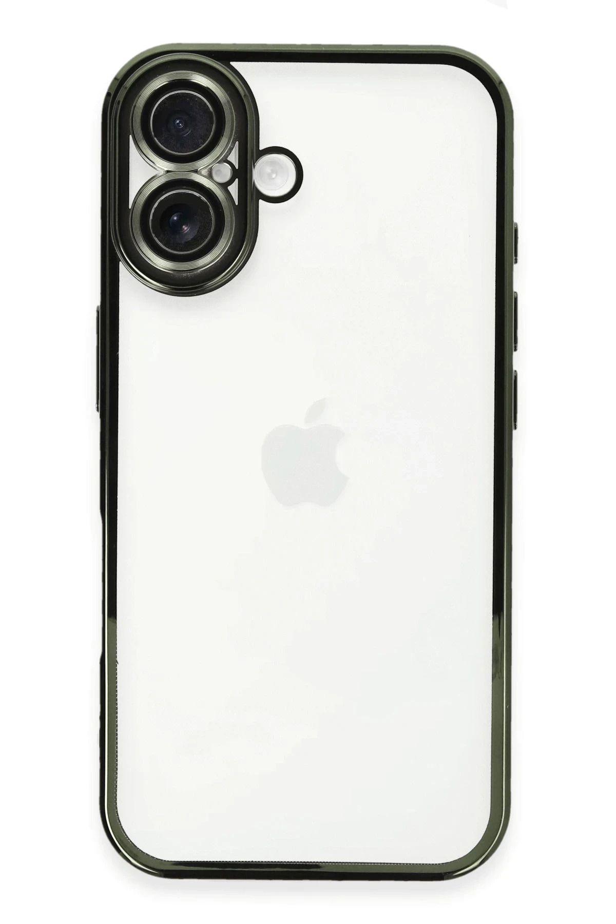NewFace iPhone 16 Plus Kılıf Lensli Silikon - Yeşil YNSMR