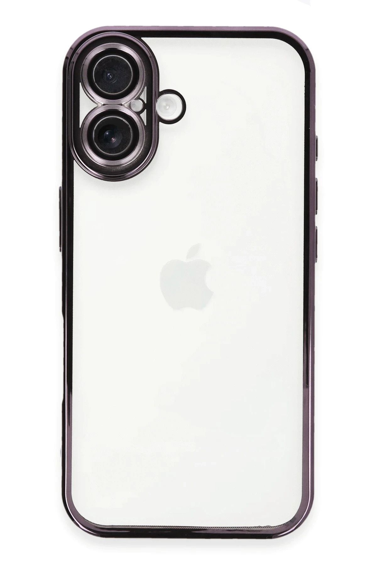 NewFace iPhone 16 Plus Kılıf Lensli Silikon - Mor YNSMR