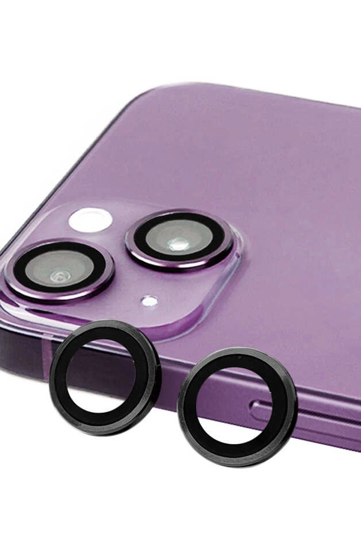 NewFace iPhone 14 Raze Metal Kamera Lens - Siyah YNSMR