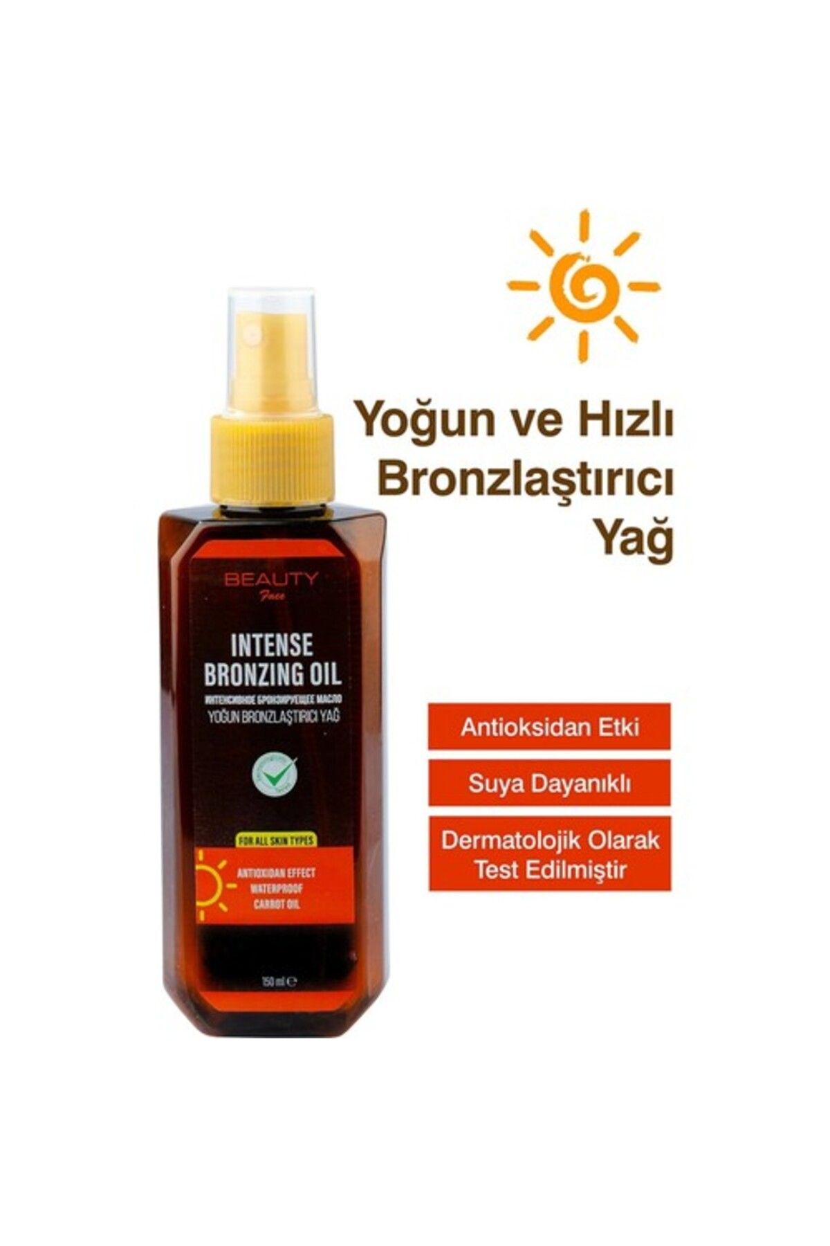 Beauty Face 0 Spf Güneş Yağı 150 Ml