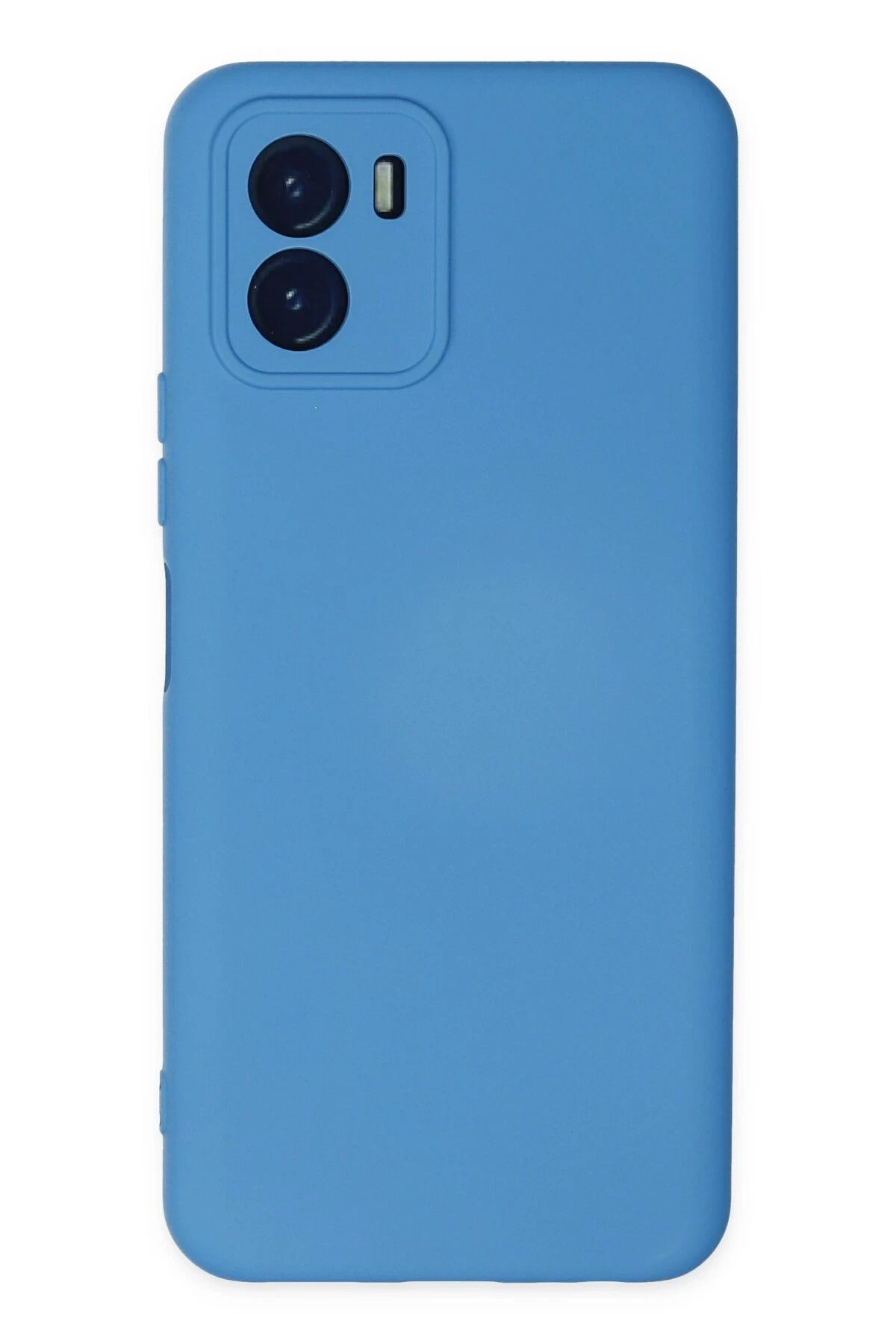 NewFace Vivo Y15S Kılıf Nano içi Kadife Silikon - Mavi FERRG