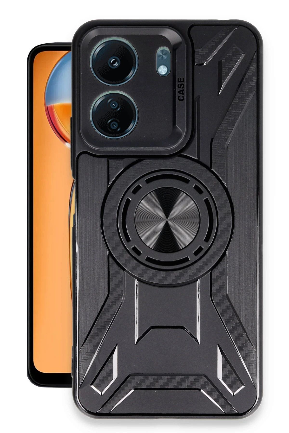 NewFace Xiaomi Redmi 13C Kılıf Lincoln Silikon - Siyah HNZRN