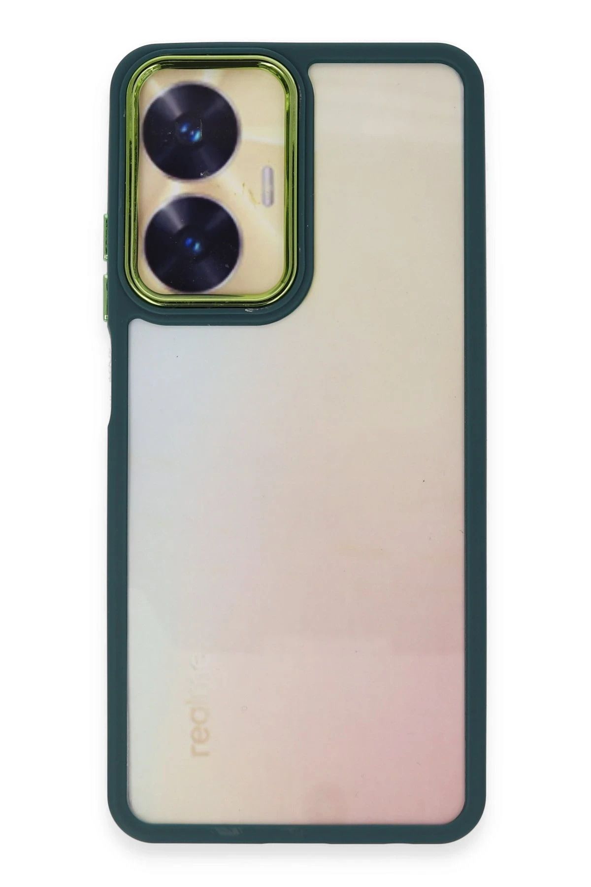 NewFace Realme C55 Kılıf Dora Kapak - Haki Yeşil FERRG