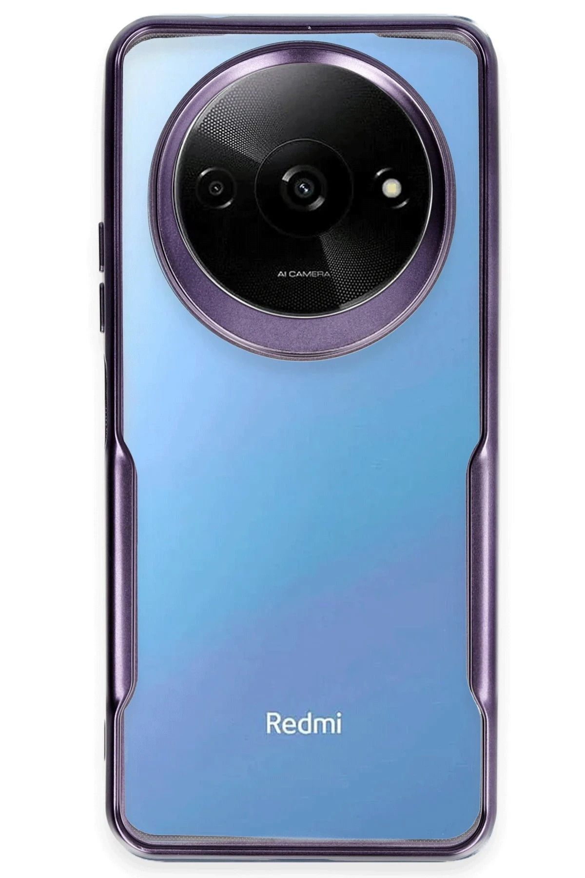 NewFace Xiaomi Redmi A3 4G Kılıf Boyi Silikon Kapak - Derin Mor NRMSA