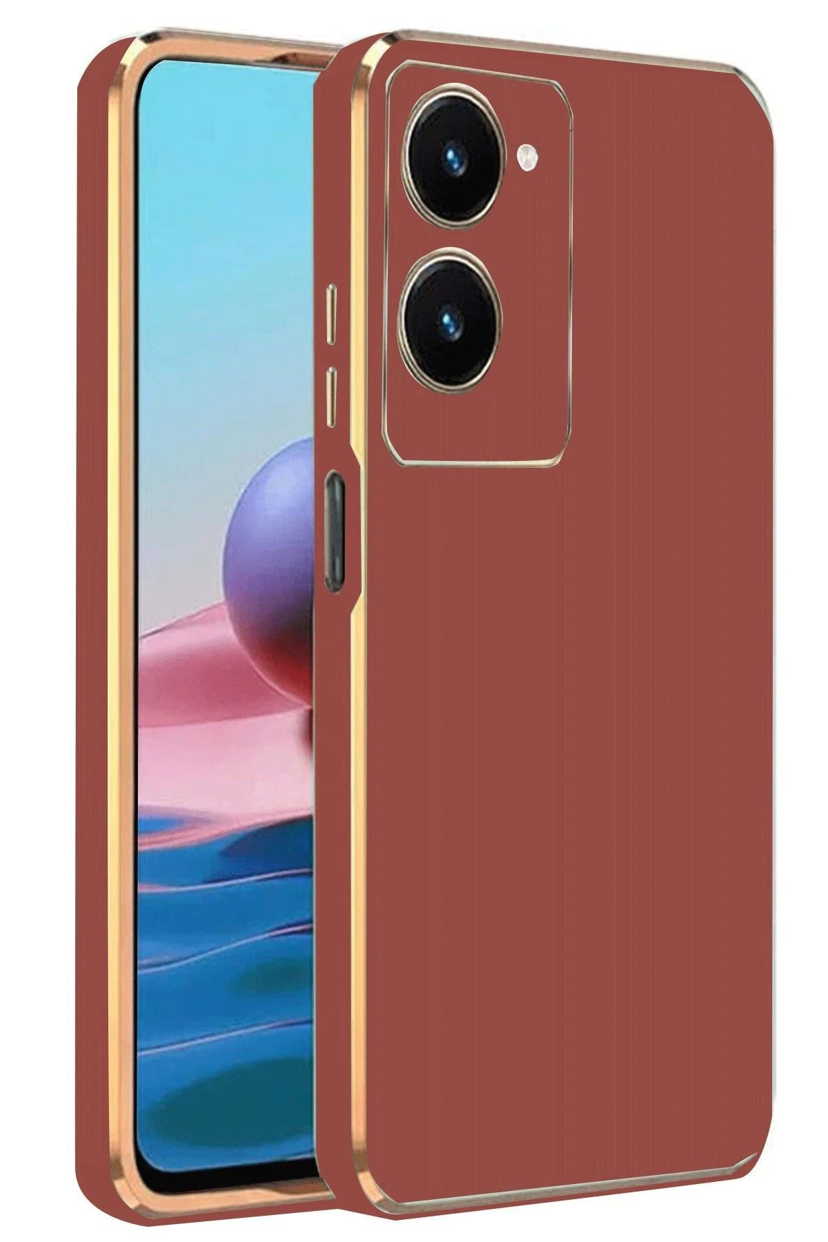 NewFace Vivo Y18 Kılıf Volet Silikon - Kırmızı JOJUA