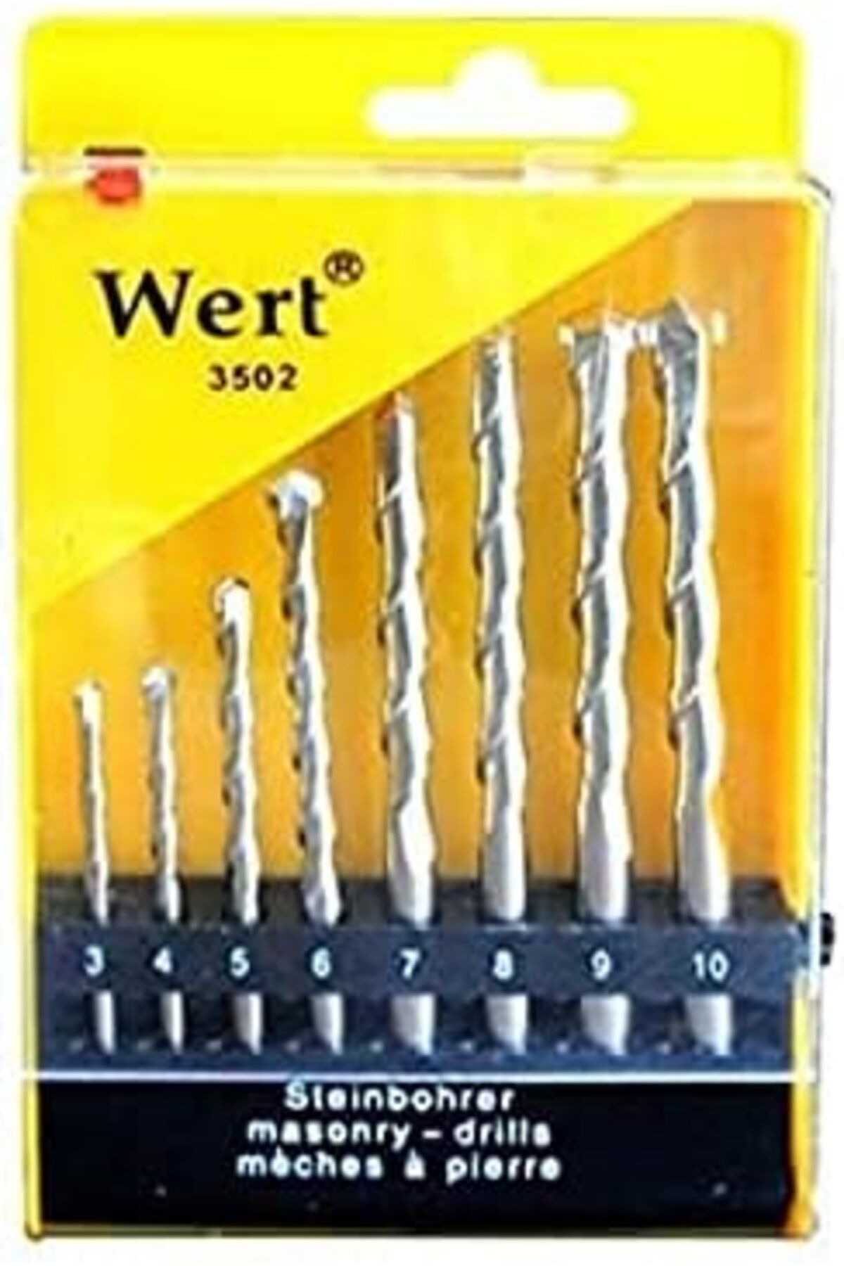 LUXE W 3502, Beton Matkap Ucu Seti (8 Parça), Gri, Sarı LXSHP 1055529