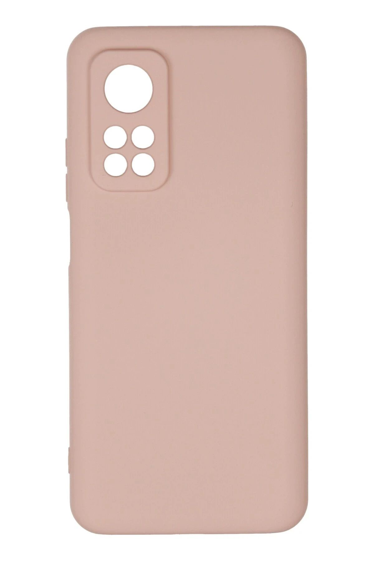 NewFace Xiaomi Mi 10T  Uyumlu Kılıf Nano içi Kadife Silikon - Pudra