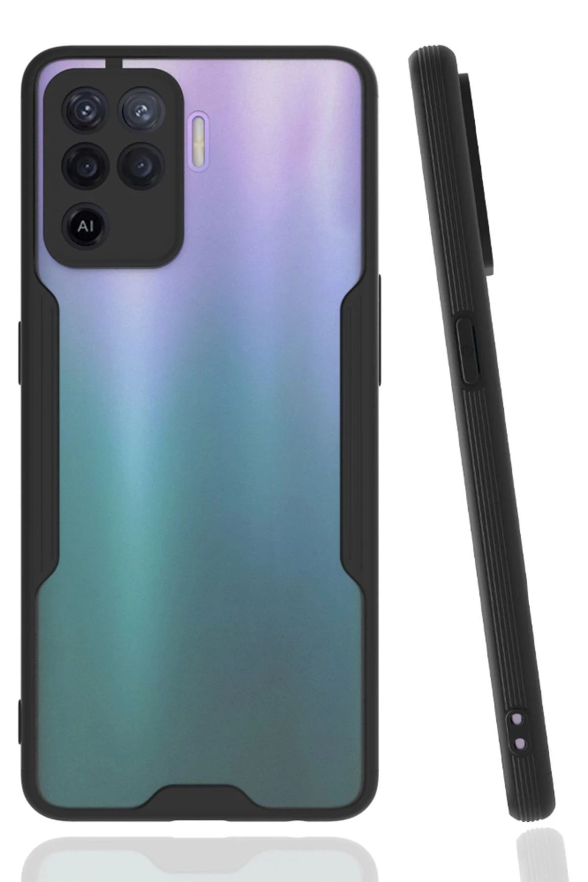 NewFace Reno 5 Lite Kılıf Platin Silikon - Siyah DPMAH