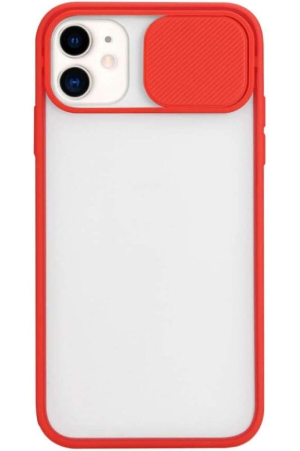 LUXE P929890 iPhone 11 Pro Cam Slide Kılıf | Kamera Sürgülü Koruyucu Kapak Kırmızı LXSHP