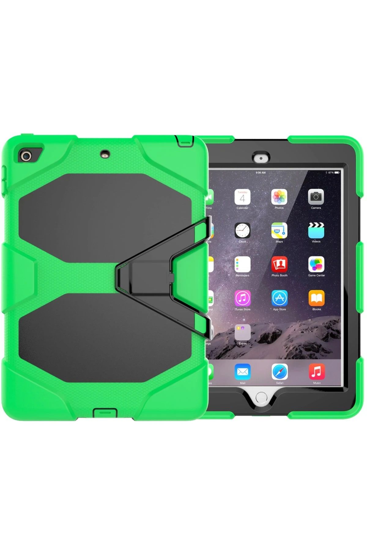 NewFace iPad 5 Air 9.7 Kılıf Griffin Tablet Kapak - Yeşil FERRG