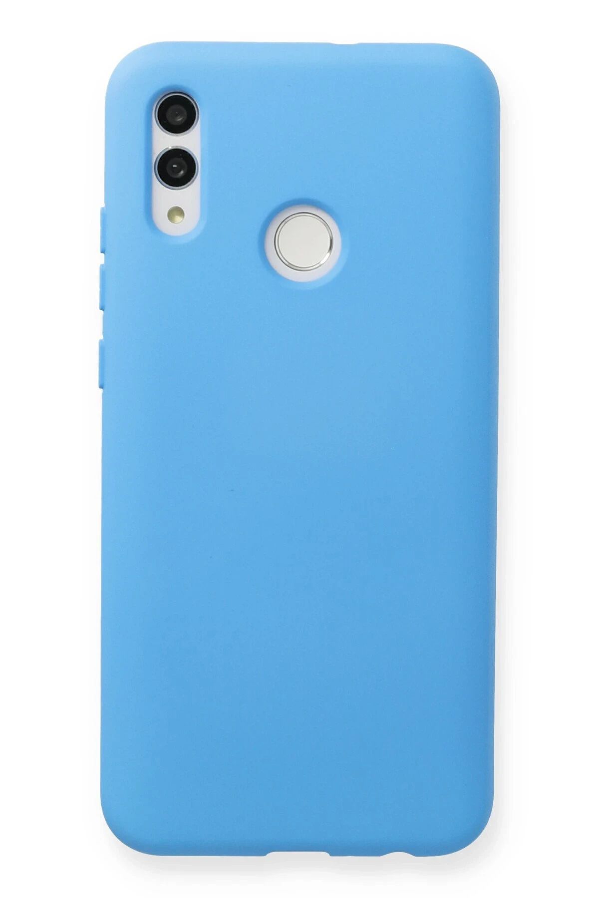 NewFace Huawei P Smart 2019 Kılıf Nano içi Kadife Silikon - Mavi HNZRN