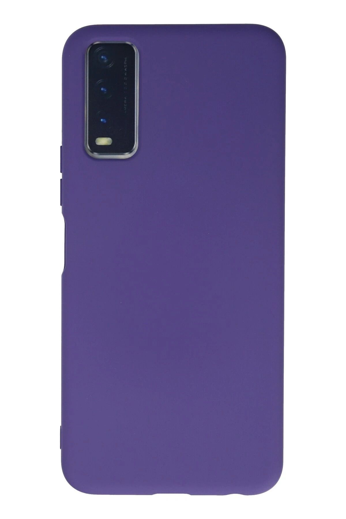 NewFace Vivo Y11S Uyumlu Kılıf Nano içi Kadife Silikon - Mor