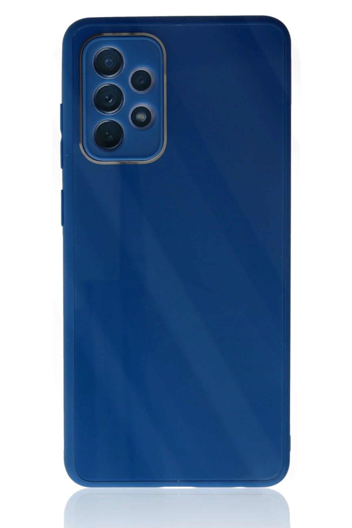 NewFace Samsung Galaxy A53 5G Kılıf Glass Kapak - Mavi JOJUA