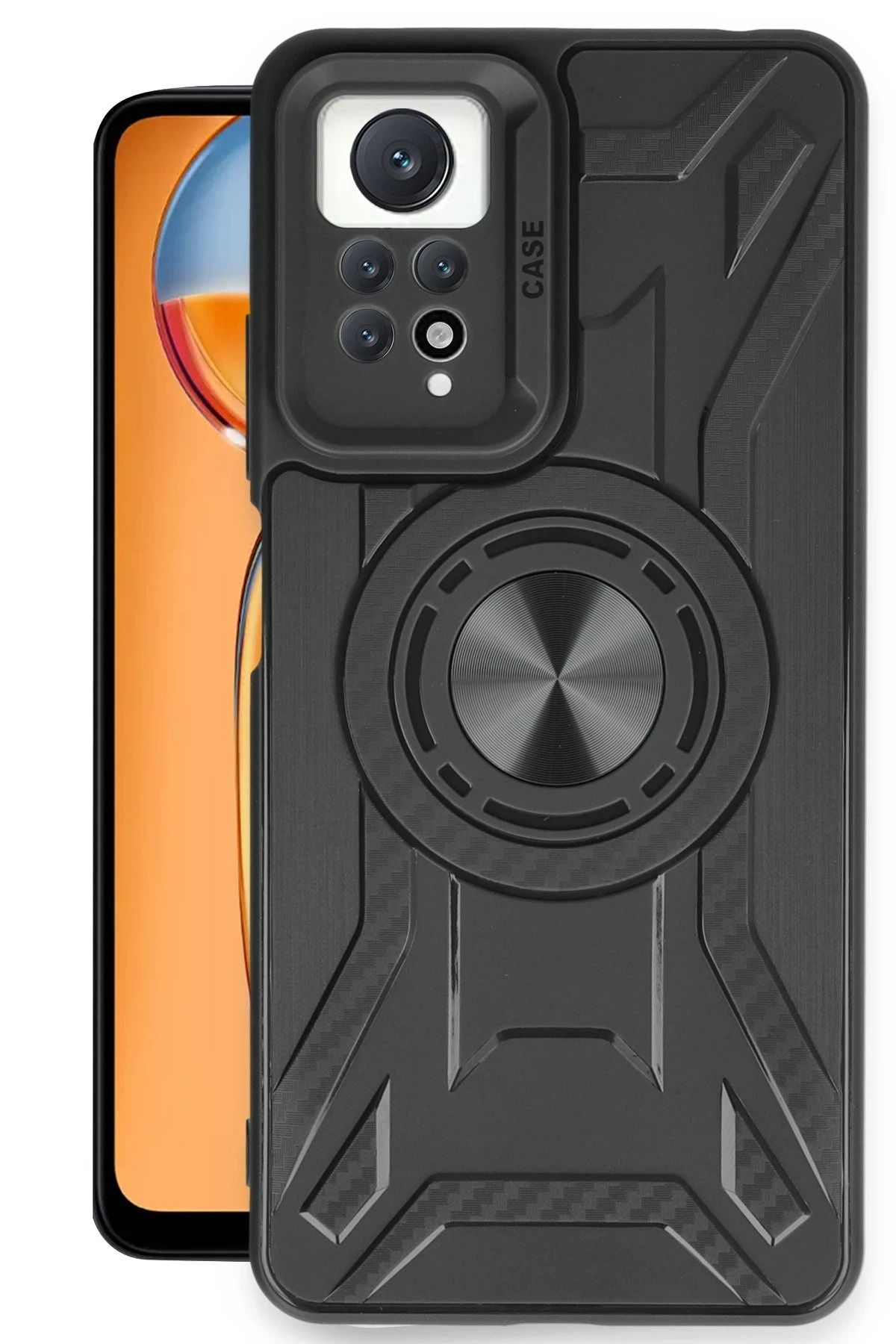 NewFace Xiaomi Redmi Note 12 Pro 4G Kılıf Lincoln Silikon - Siyah HNZRN