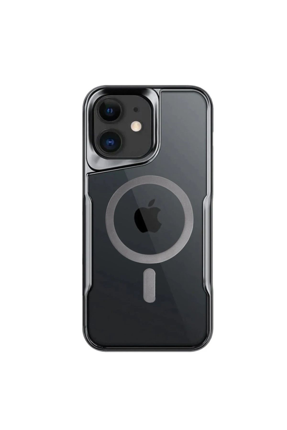 NewFace iPhone 11 Kılıf Boyi Magsafe Silikon Kapak - Titan Gri INSLM