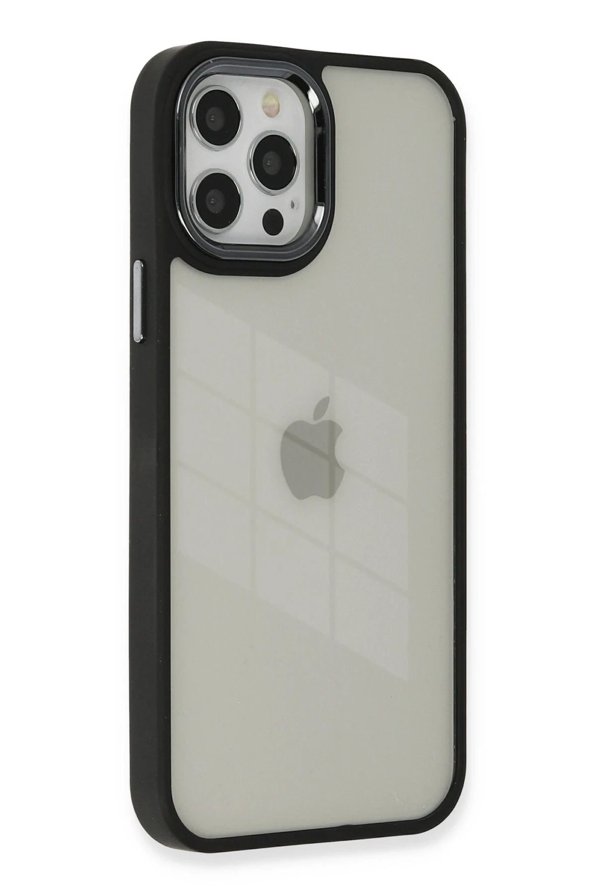 NewFace iPhone 12 Pro Max Kılıf Dora Kapak - Siyah FERRG