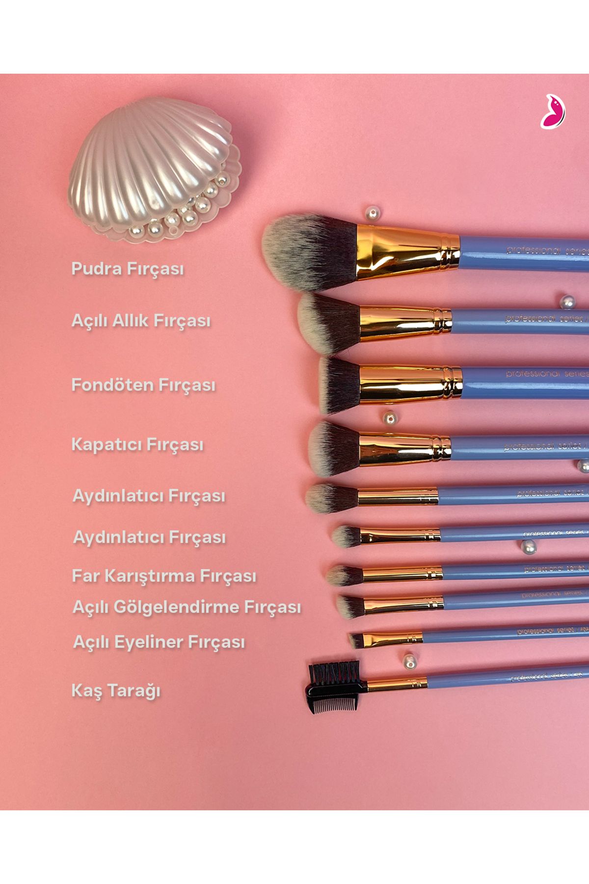 nascita-Mermaid Makeup Brush Set of 10 - 165R 3