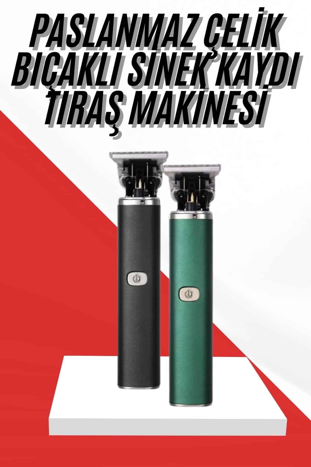 FTA TİCARET Saç Sakal Ense Paslanmaz Çelik T-Bıçak Vücut Tıraş Makinesi