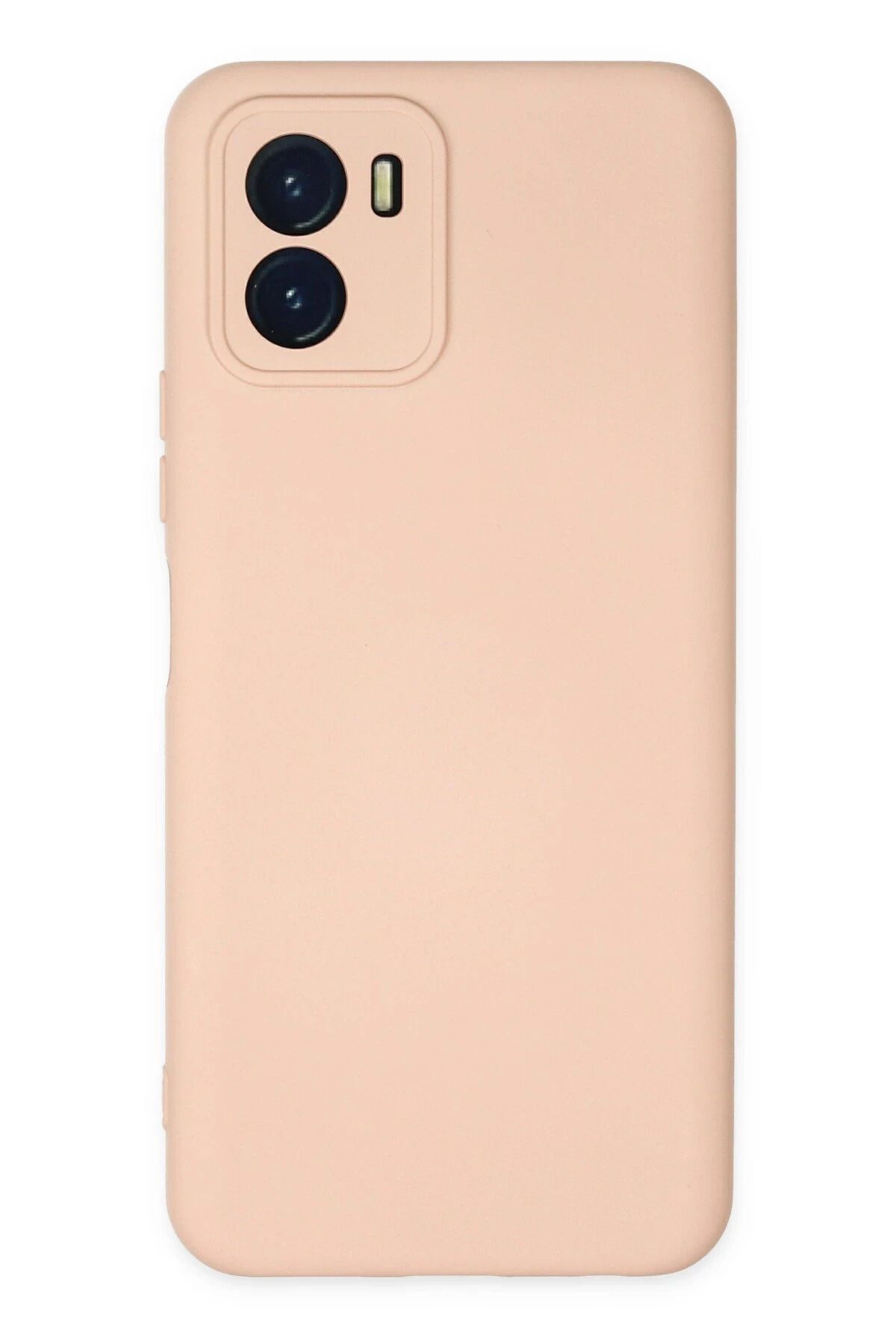 NewFace Vivo Y15S Kılıf Nano içi Kadife Silikon - Pudra FERRG