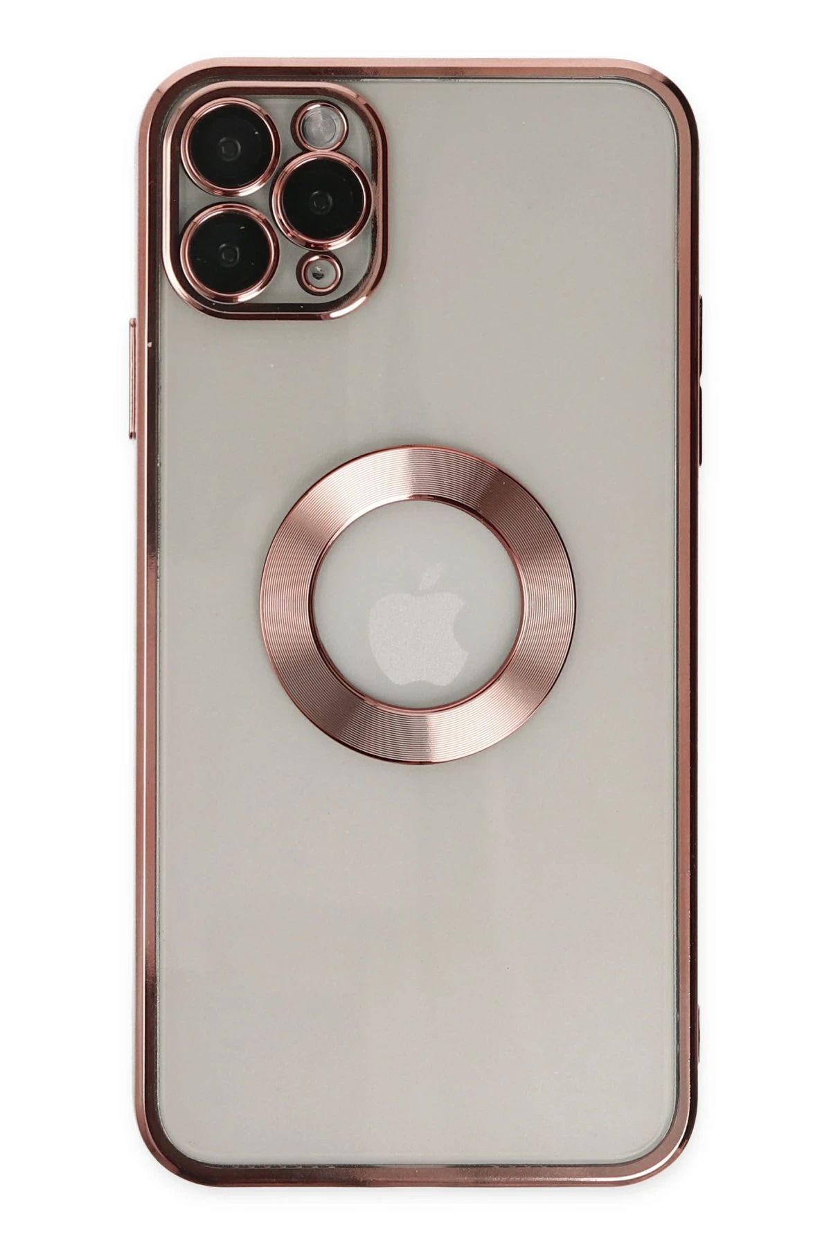 NewFace iPhone 11 Pro Kılıf Slot Silikon - Rose Gold JOJUA