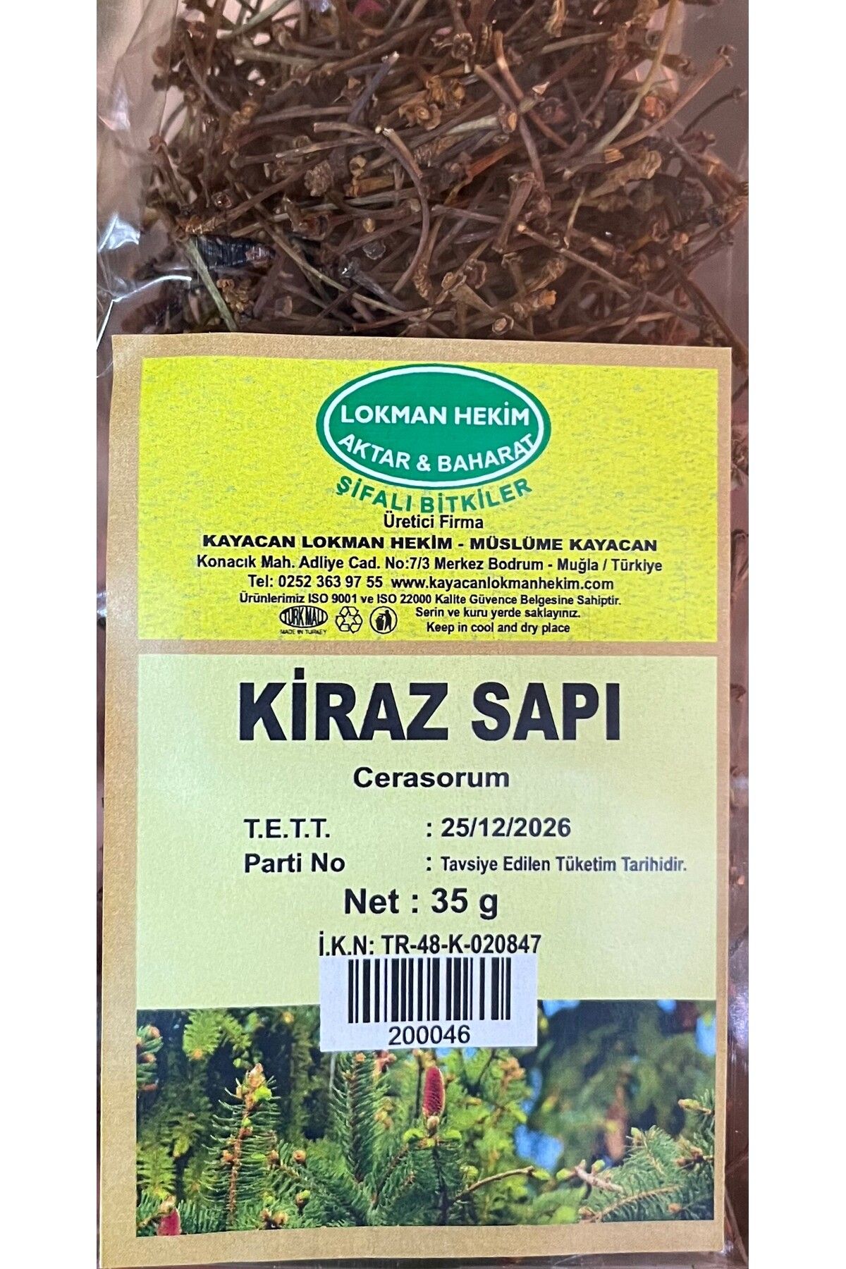 Lokman Hekim Kiraz Sapı 35gr.