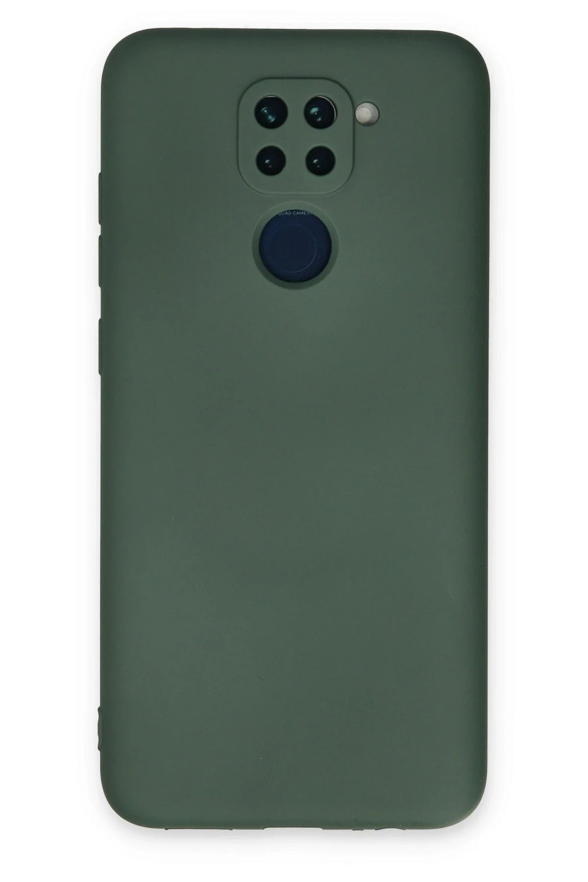 NewFace Xiaomi Redmi Note 9 Kılıf Nano içi Kadife Silikon - Koyu Yeşil BSTMY