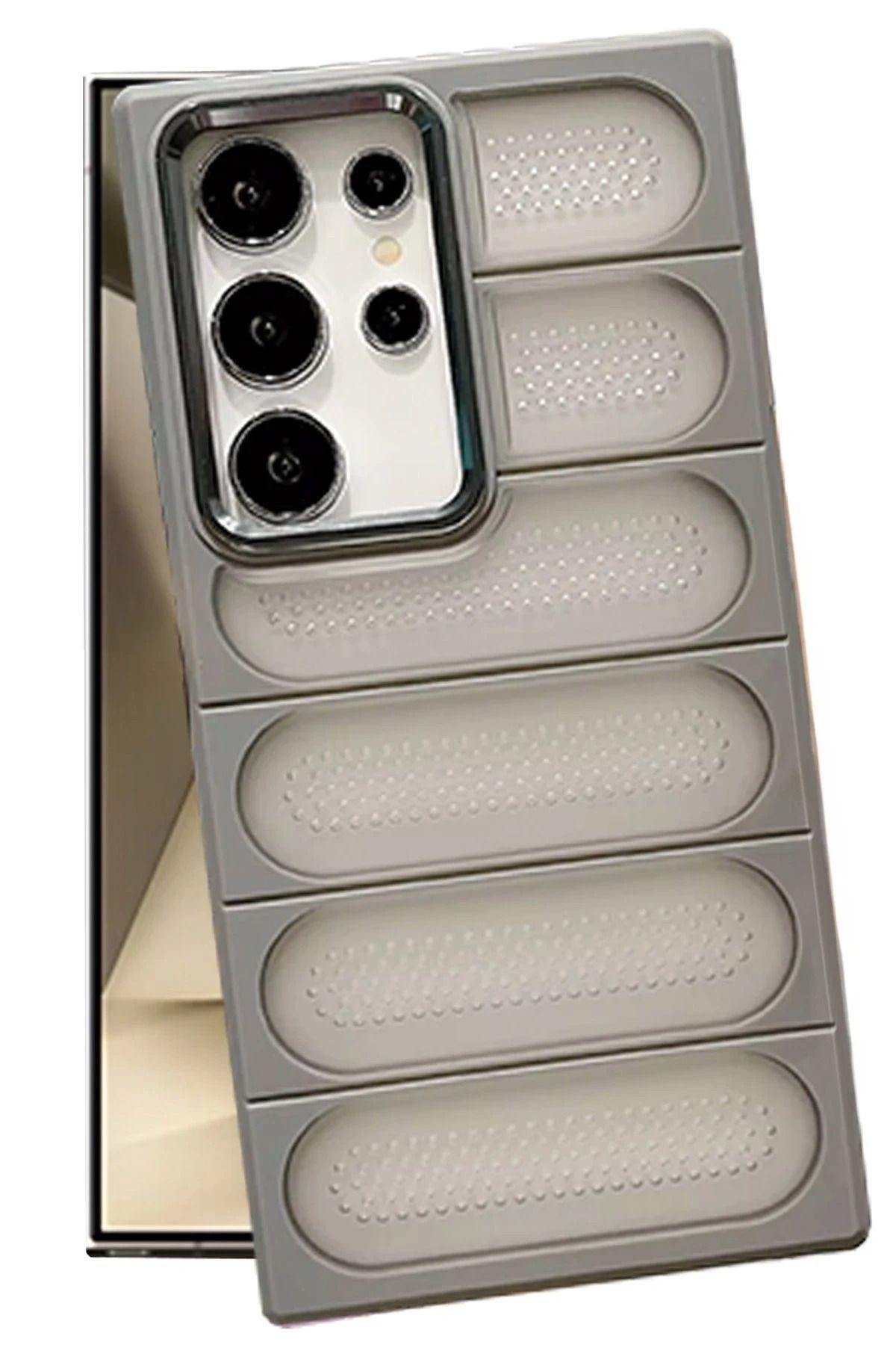 NewFace Samsung Galaxy S24 Ultra Kılıf Airmax Silikon Kapak - Titan Gri YNSMR