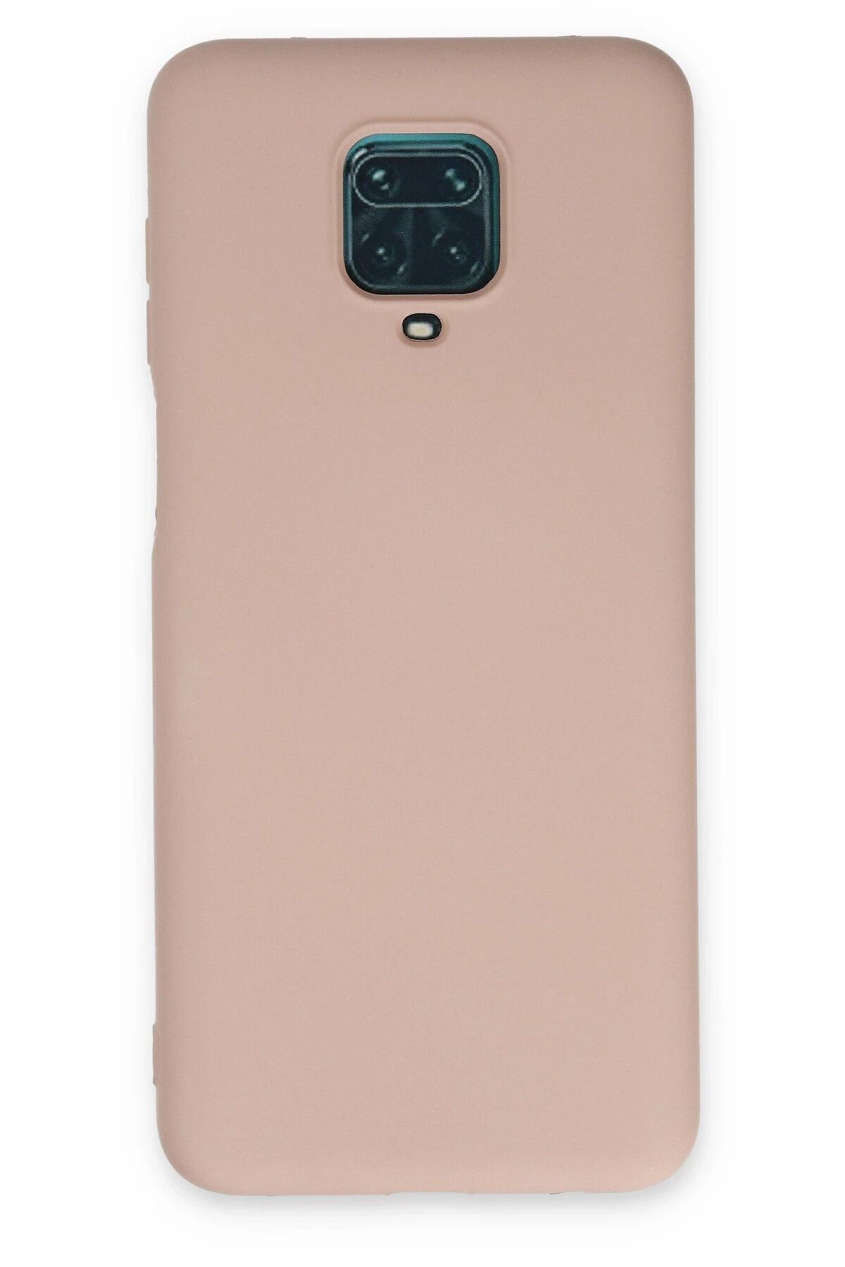 NewFace Xiaomi Redmi Note 9 Pro Kılıf Nano içi Kadife Silikon - Pudra JOJUA