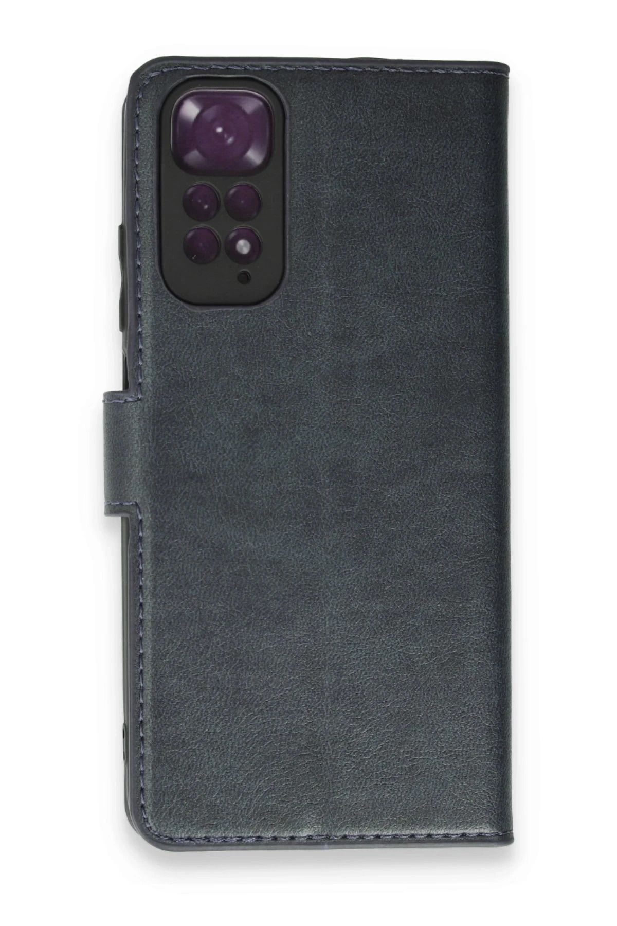 NewFace Xiaomi Redmi Note 11 Pro Kılıf Trend S Plus Kapaklı Kılıf - Lacivert FERRG
