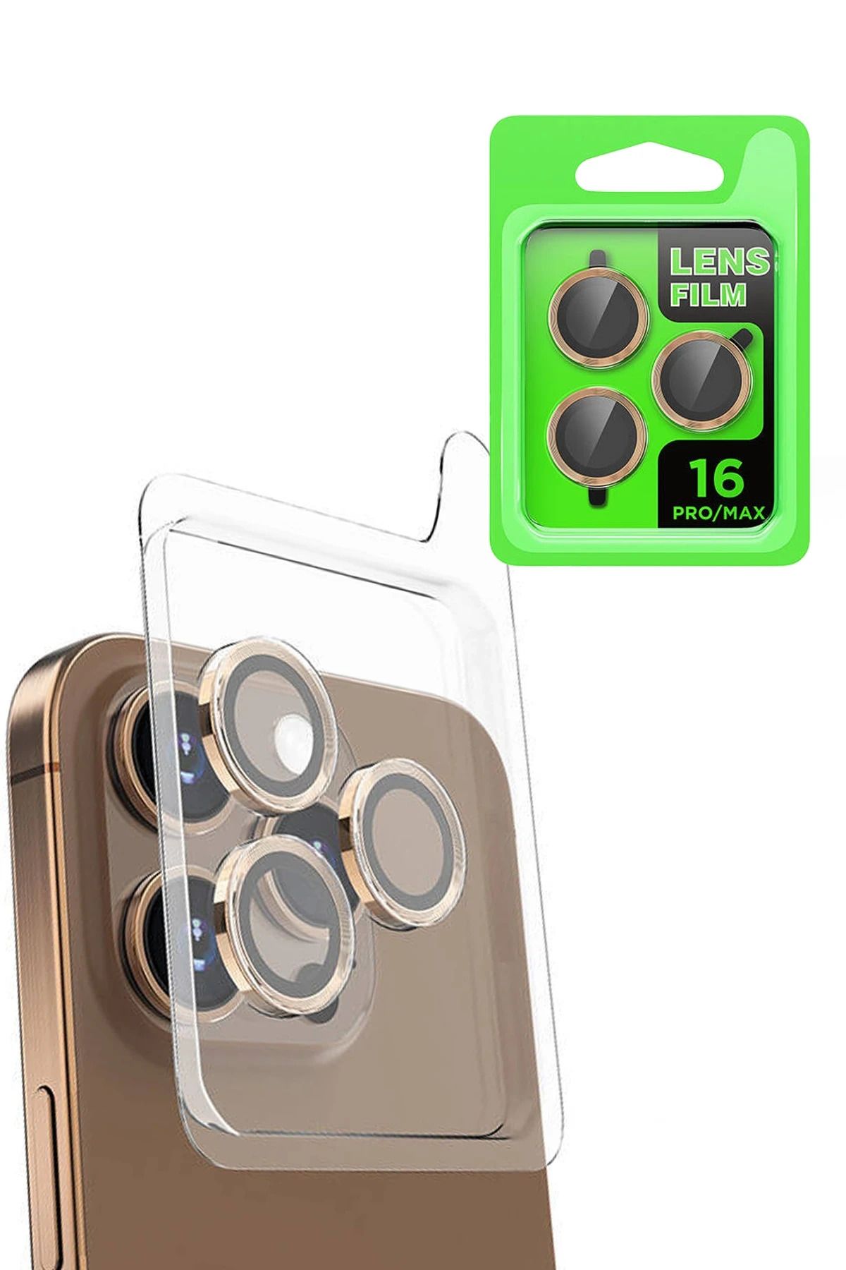 NewFace iPhone 16 Pro Max Raze Metal Kamera Lens - Desert DRSTR