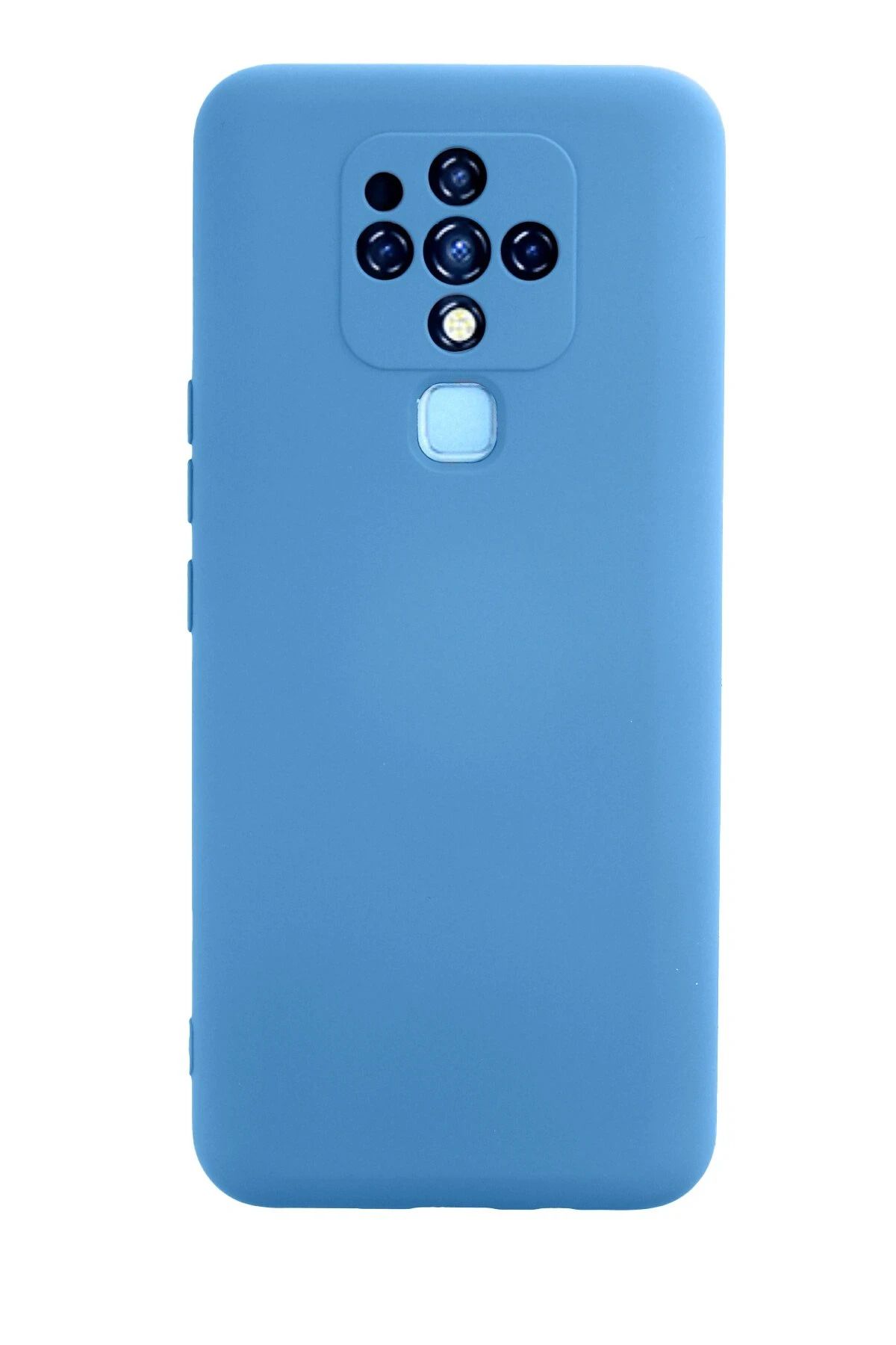 NewFace Tecno Camon 16 Kılıf Nano içi Kadife Silikon - Mavi YNSMR