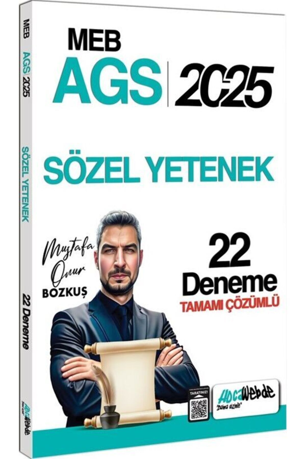 Hocawebde Yayınları HocaWebde Yayınları 2025 MEB AGS Sözel Yetenek Tamamı Çözümlü 22 Deneme Sınavı