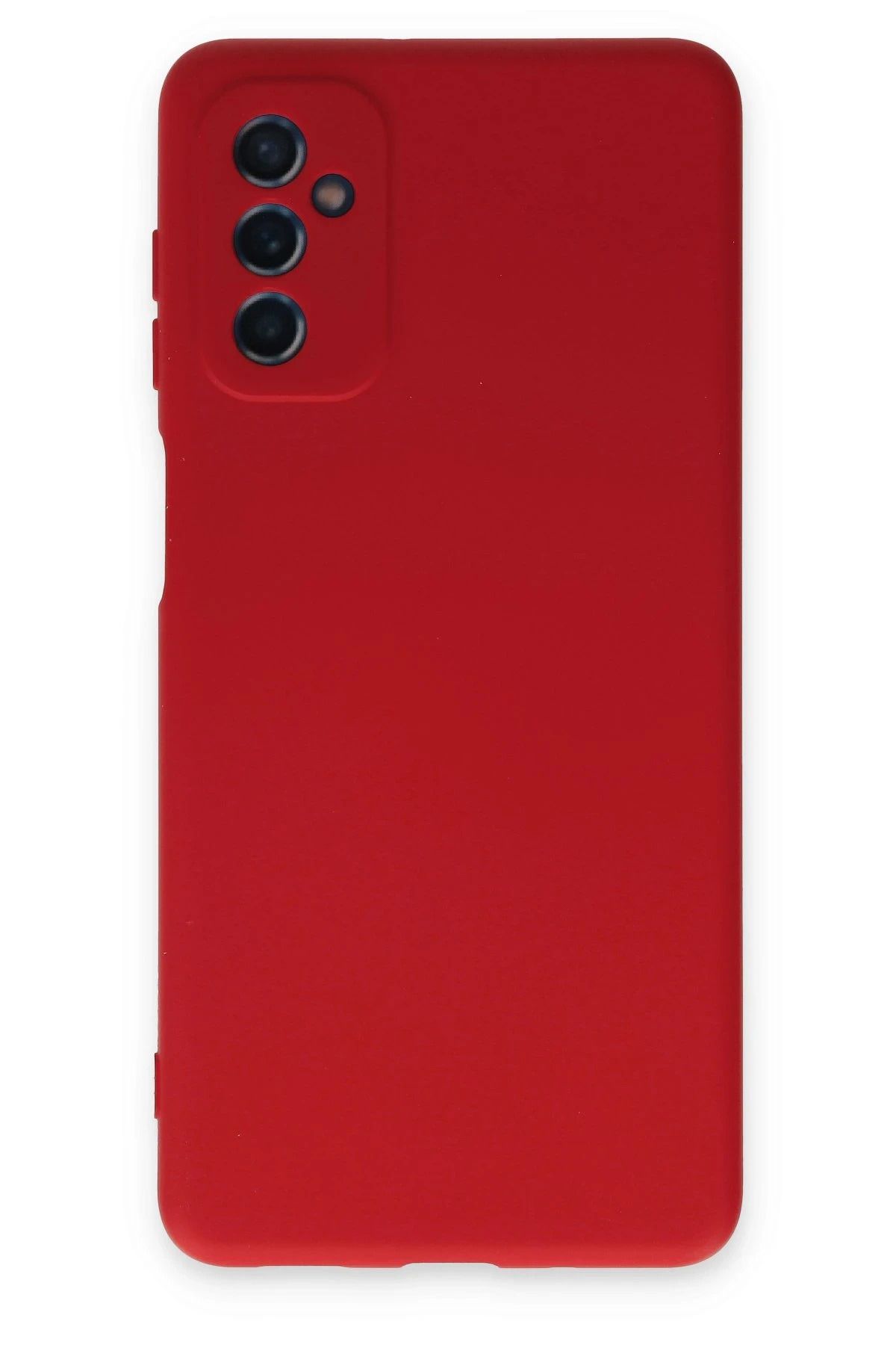 NewFace Samsung Galaxy M52 5G Kılıf Nano içi Kadife Silikon - Kırmızı YNSMR