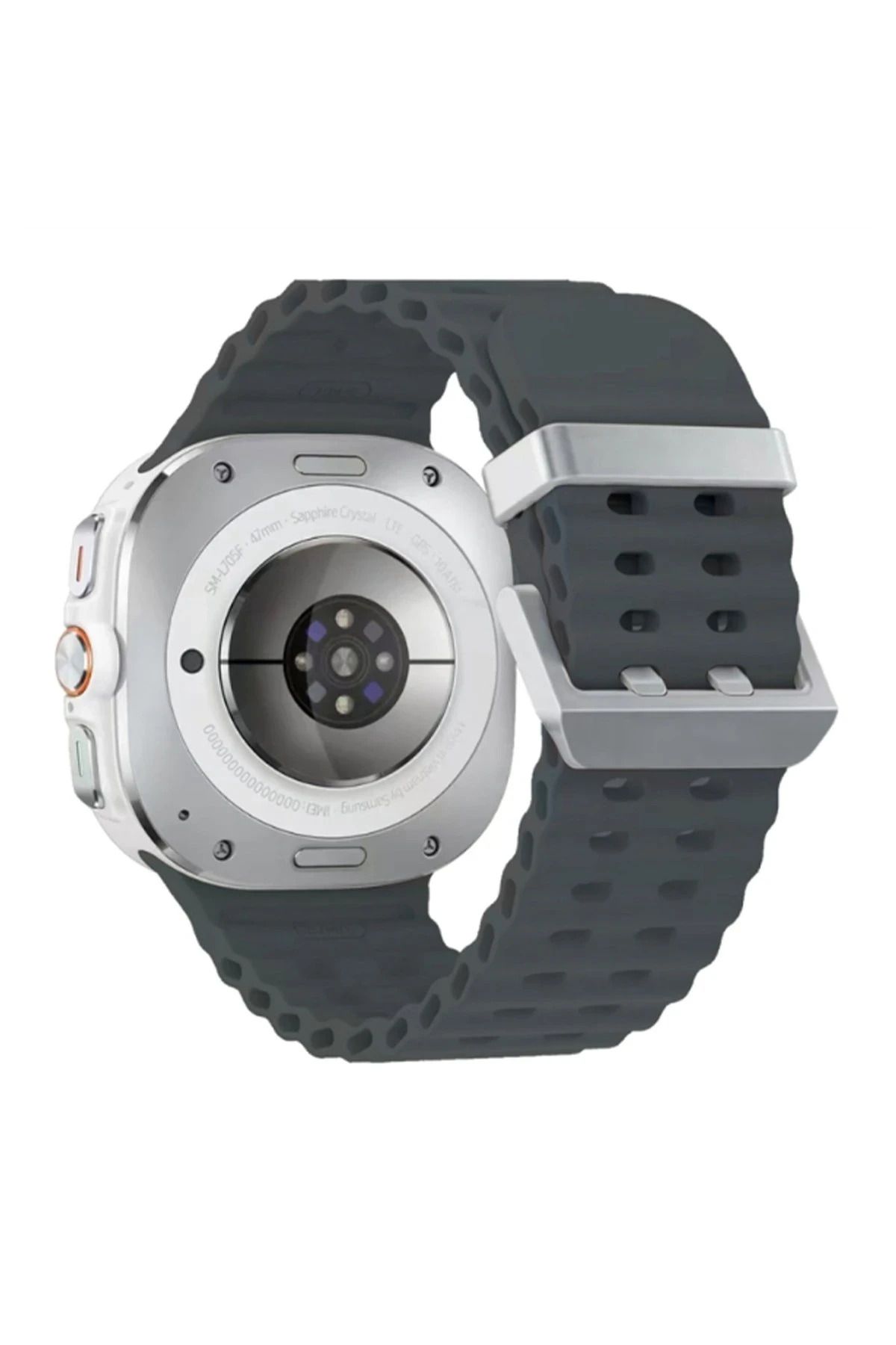 NewFace Watch 7 Ultra KR417 Rug Silikon Kordon - Koyu Gri INSLM