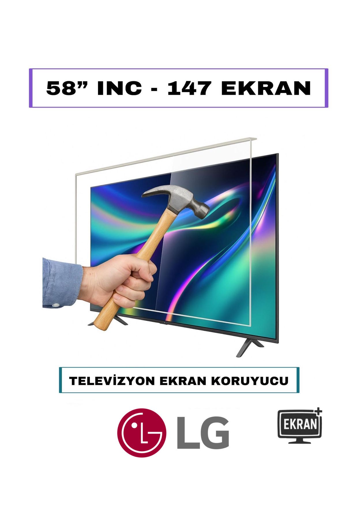 DKM Protect LG 58" Inç 147 Ekran Tv Ekran Koruyucu Tüm Modeller