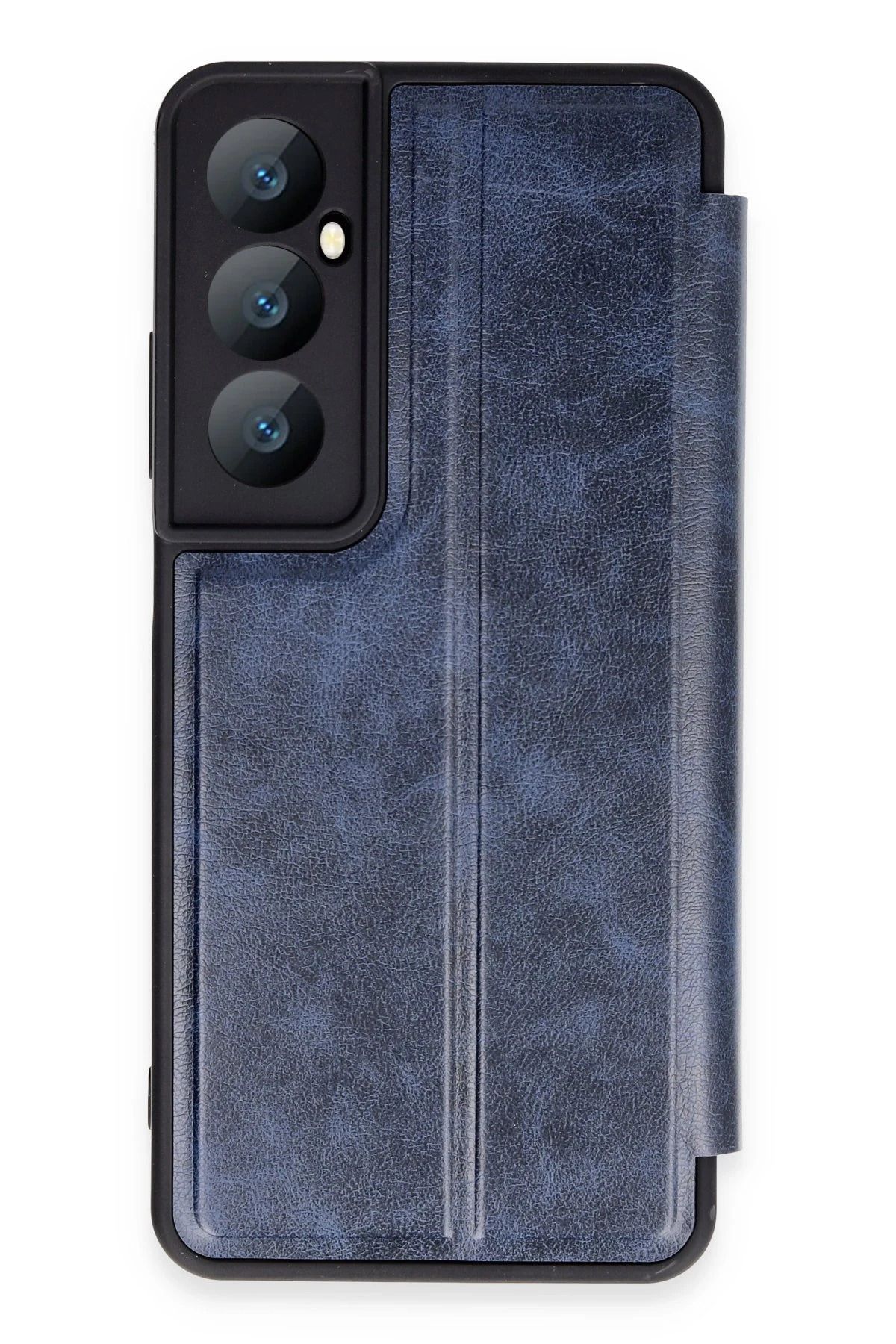 NewFace Realme C65 Kılıf Flip Cover - Lacivert INSLM