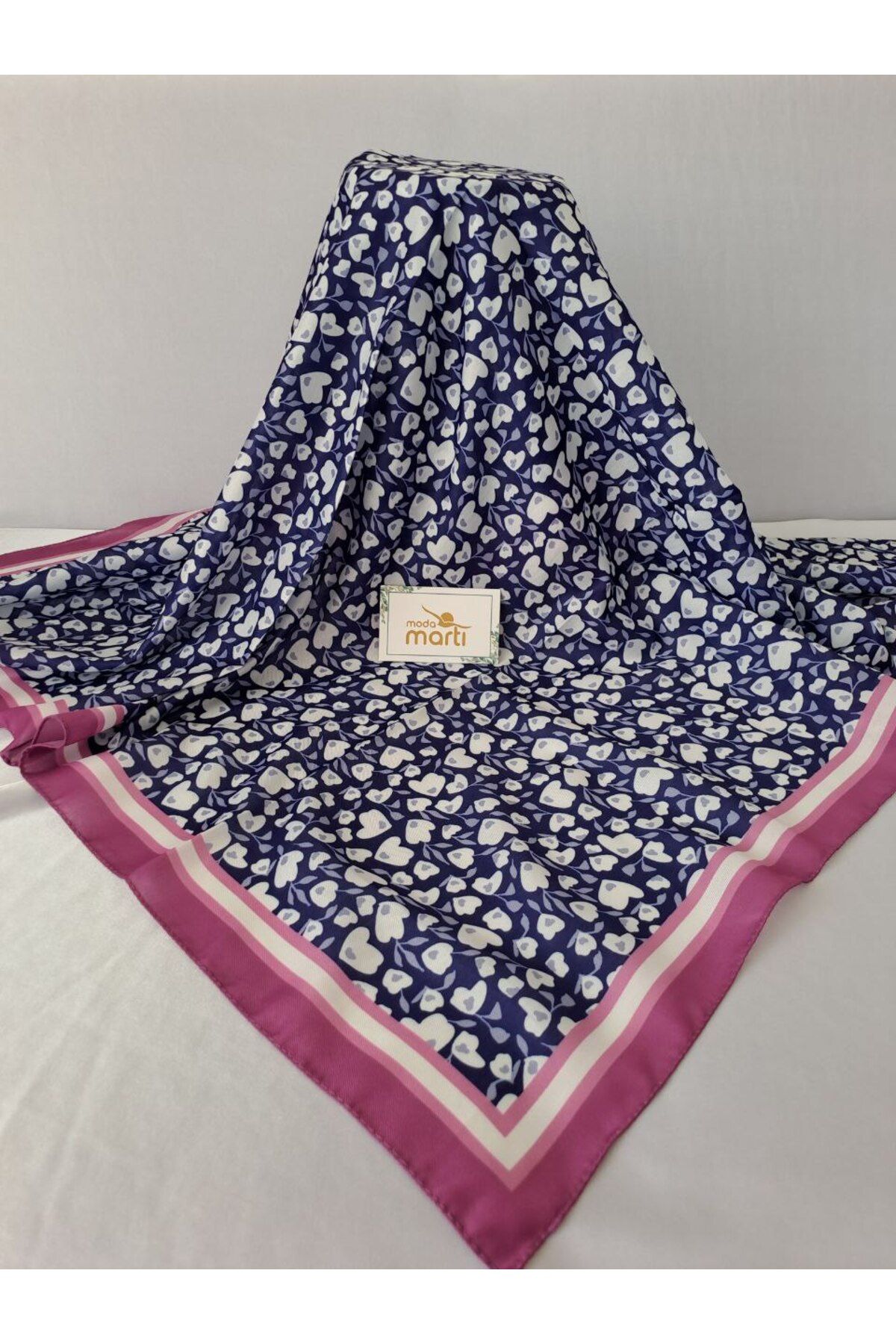 Modamartı KALP YONCA DESEN SOFT EŞARP 90*90