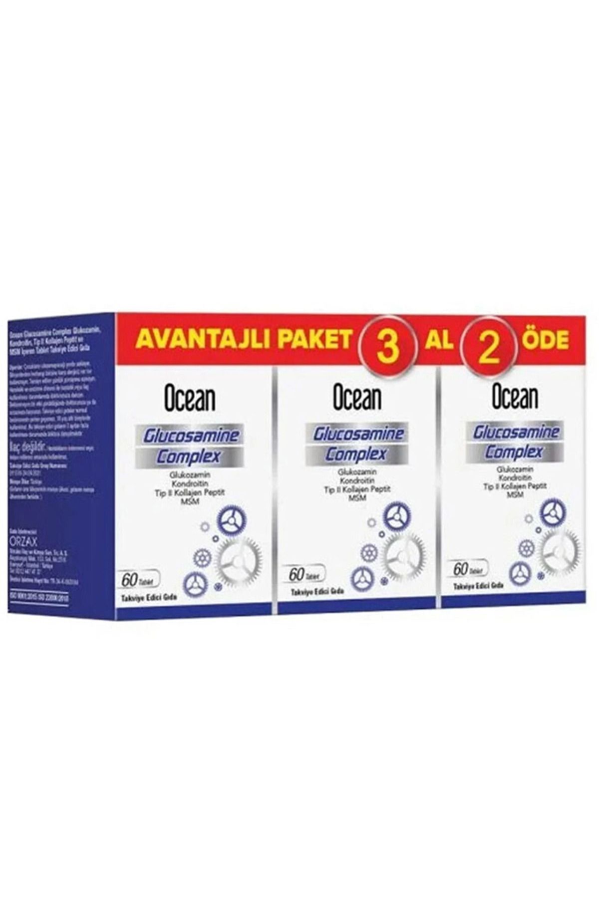 Ocean Glukozamin Kompleks 60 Tablet - 3 Al 2 Öde - (: 07/2026)