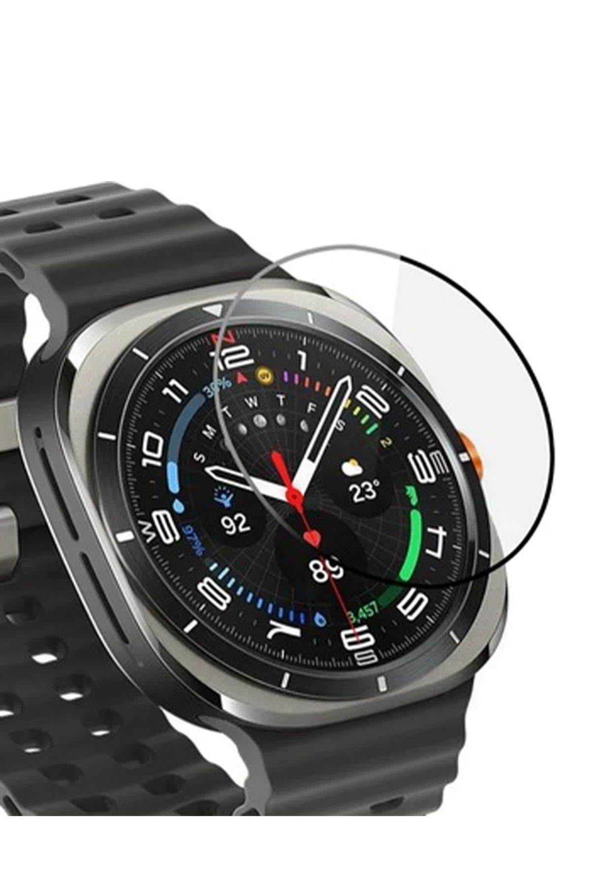 NewFace Samsung Galaxy Watch Ultra 47mm Polymer Nano Ekran Koruyucu - Şeffaf BSTMY