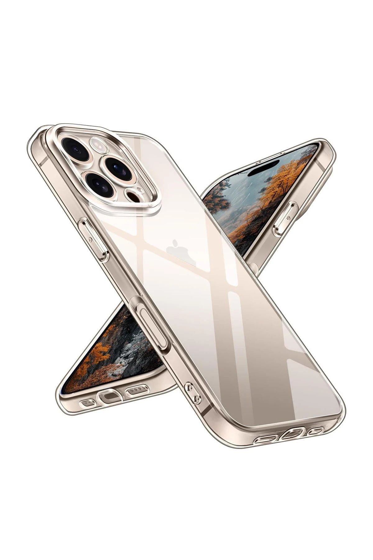 NewFace iPhone 16 Pro Max Kılıf Pc Sert Şeffaf Kapak - Şeffaf BSTMY