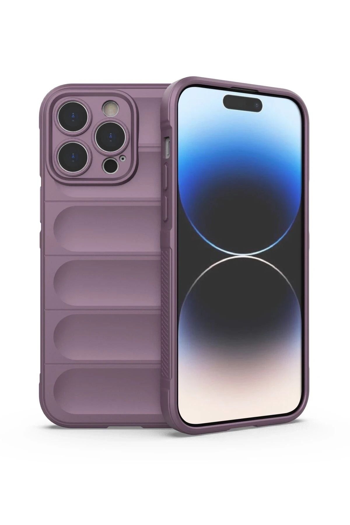 NewFace iPhone 13 Pro Uyumlu Kılıf Optimum Silikon - Mor HNZRN