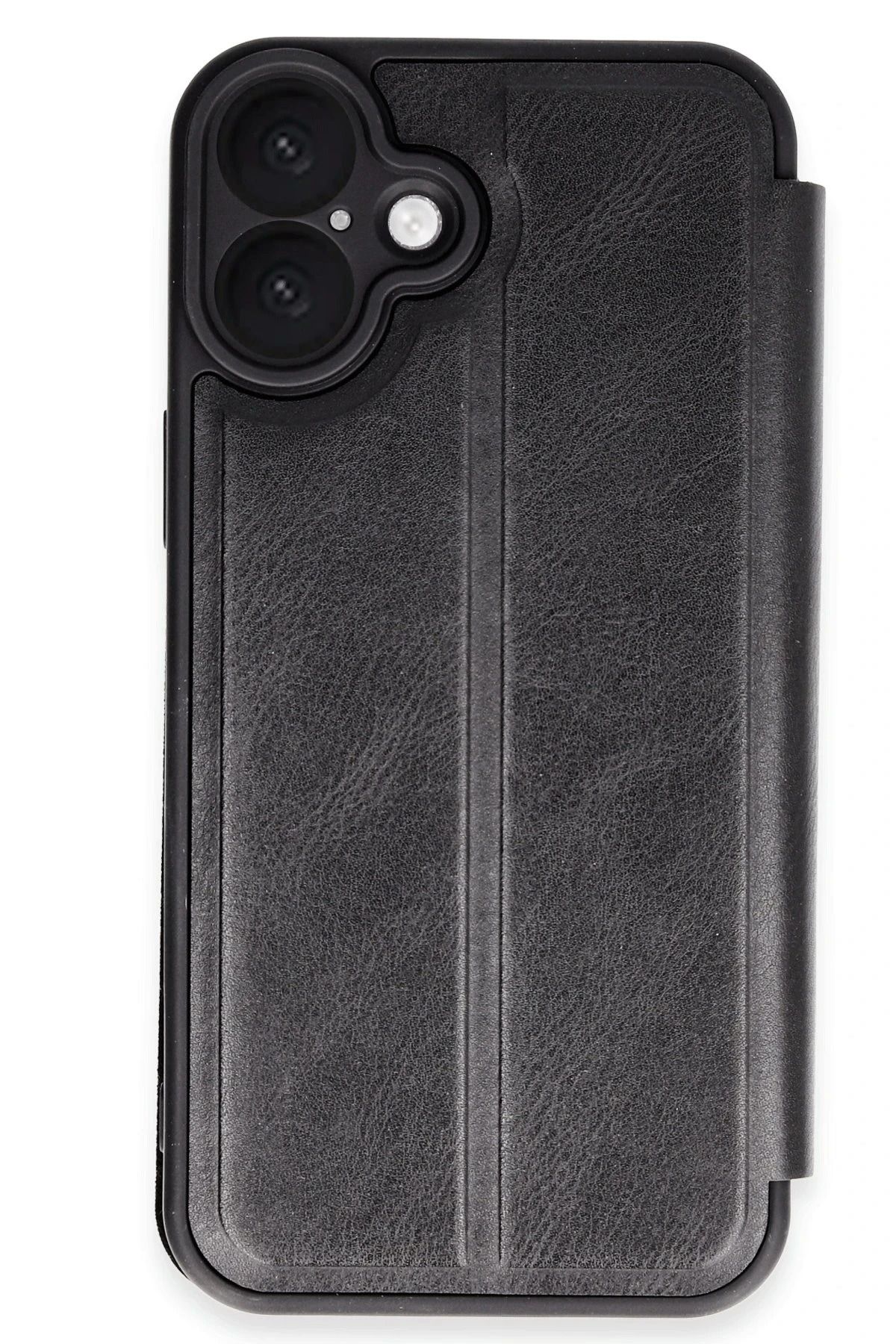 NewFace iPhone 16 Kılıf Flip Cover - Siyah HNZRN