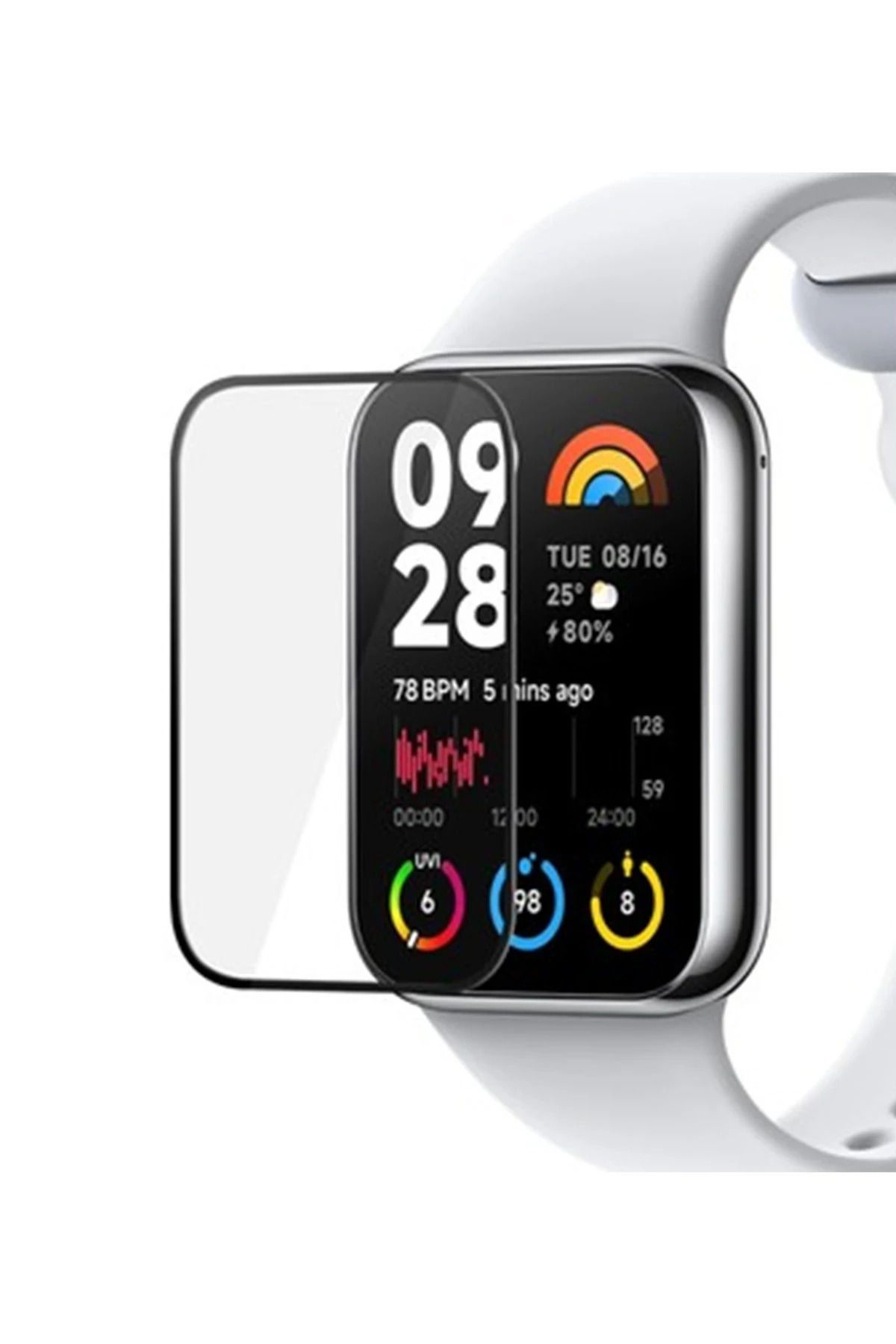 NewFace Xiaomi Smart Band 8 Pro Polymer Nano Ekran Koruyucu - Şeffaf INSLM