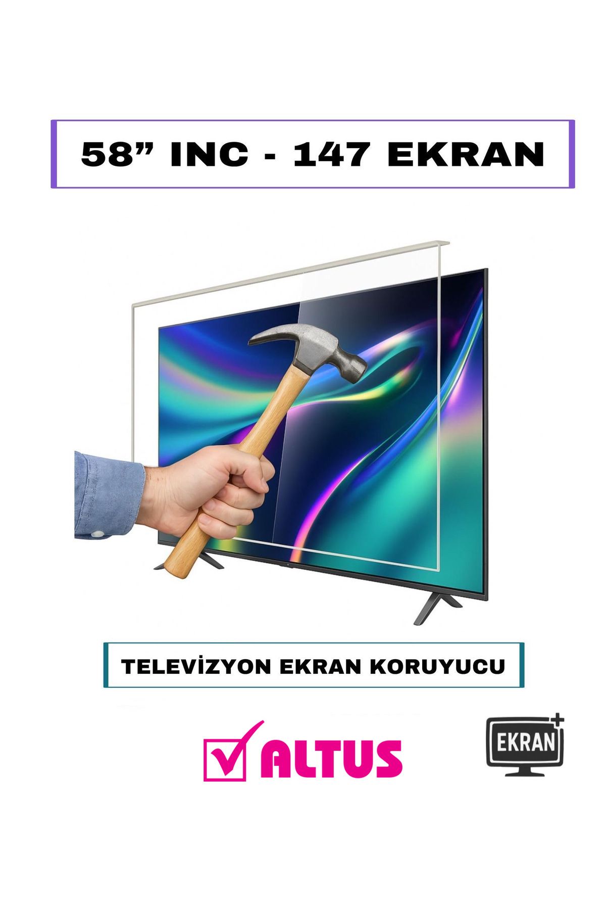 DKM Protect Altus 58" Inç 147 Ekran Tv Ekran Koruyucu Tüm Modeller
