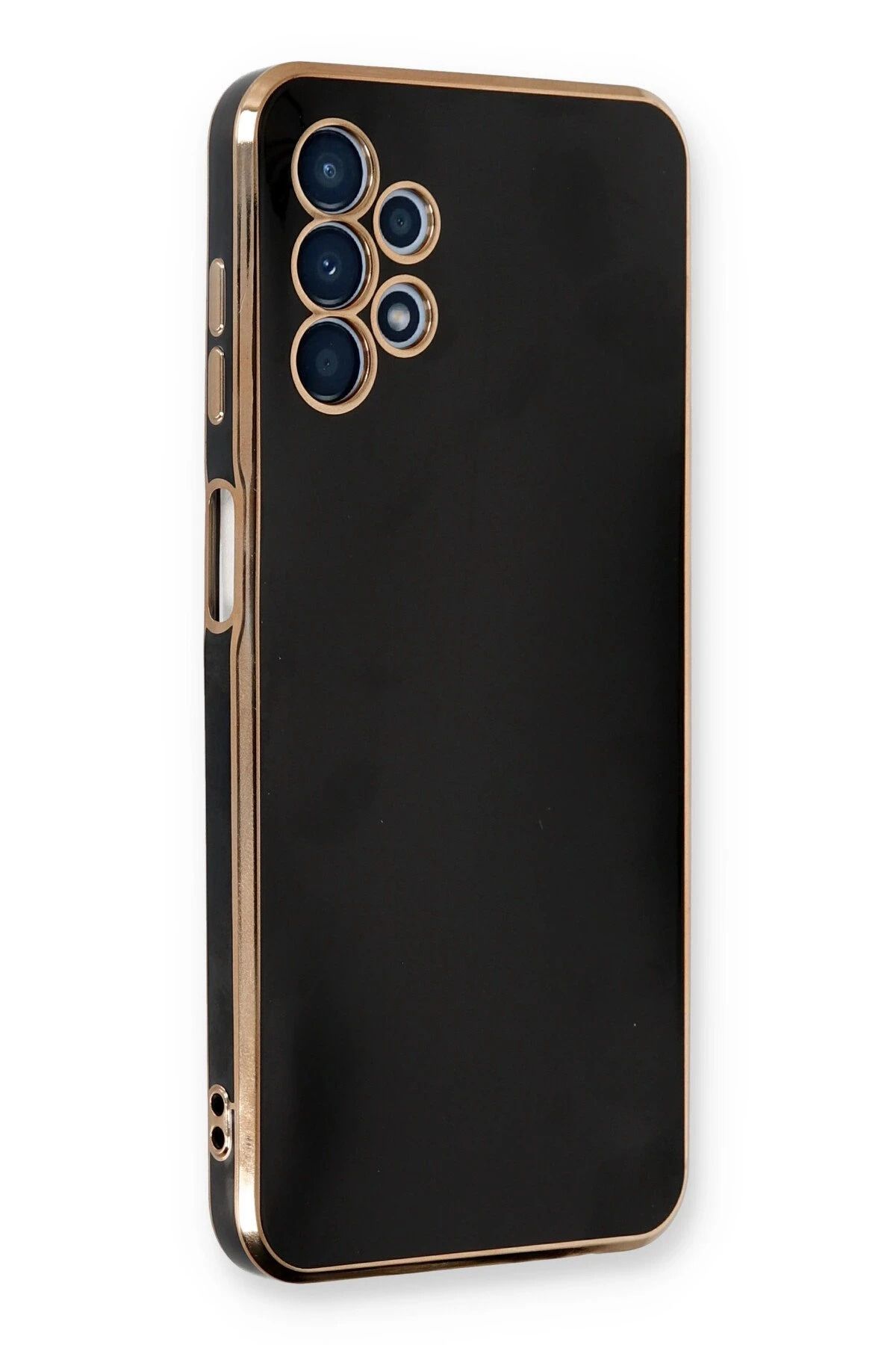 NewFace Samsung Galaxy A13 4G Kılıf Volet Silikon - Siyah YNSMR